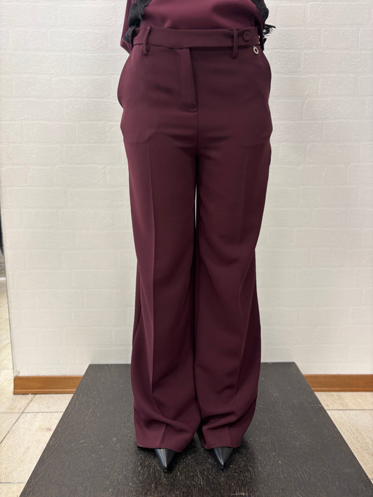 Eco Pantalone palazzo BORDEAUX