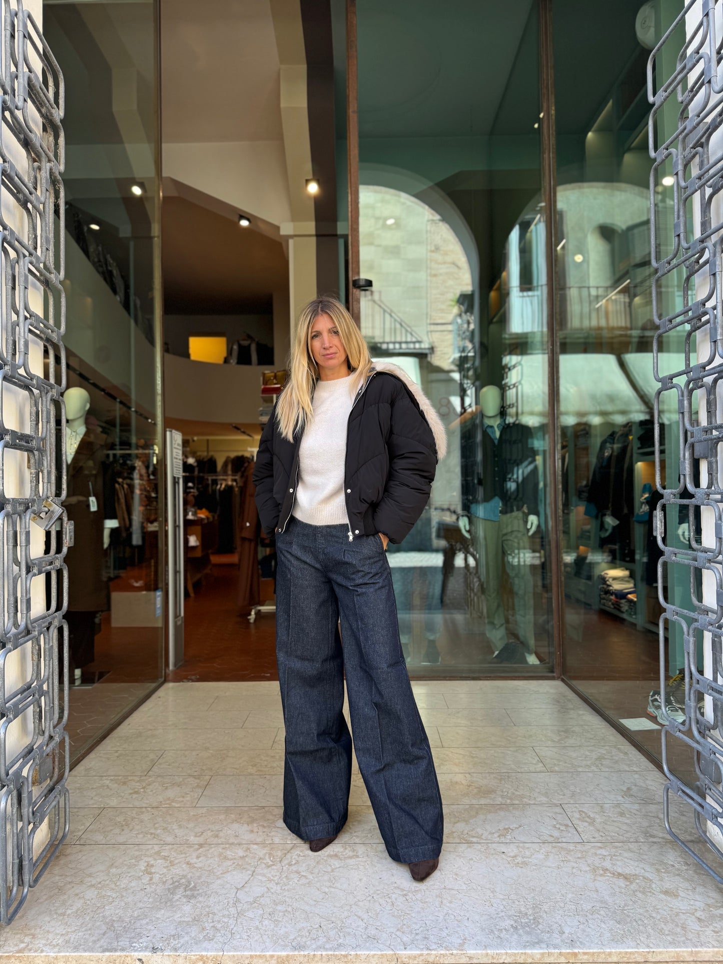 Roy Roger's Jeans flare Vendome Woman DENIM SCURO