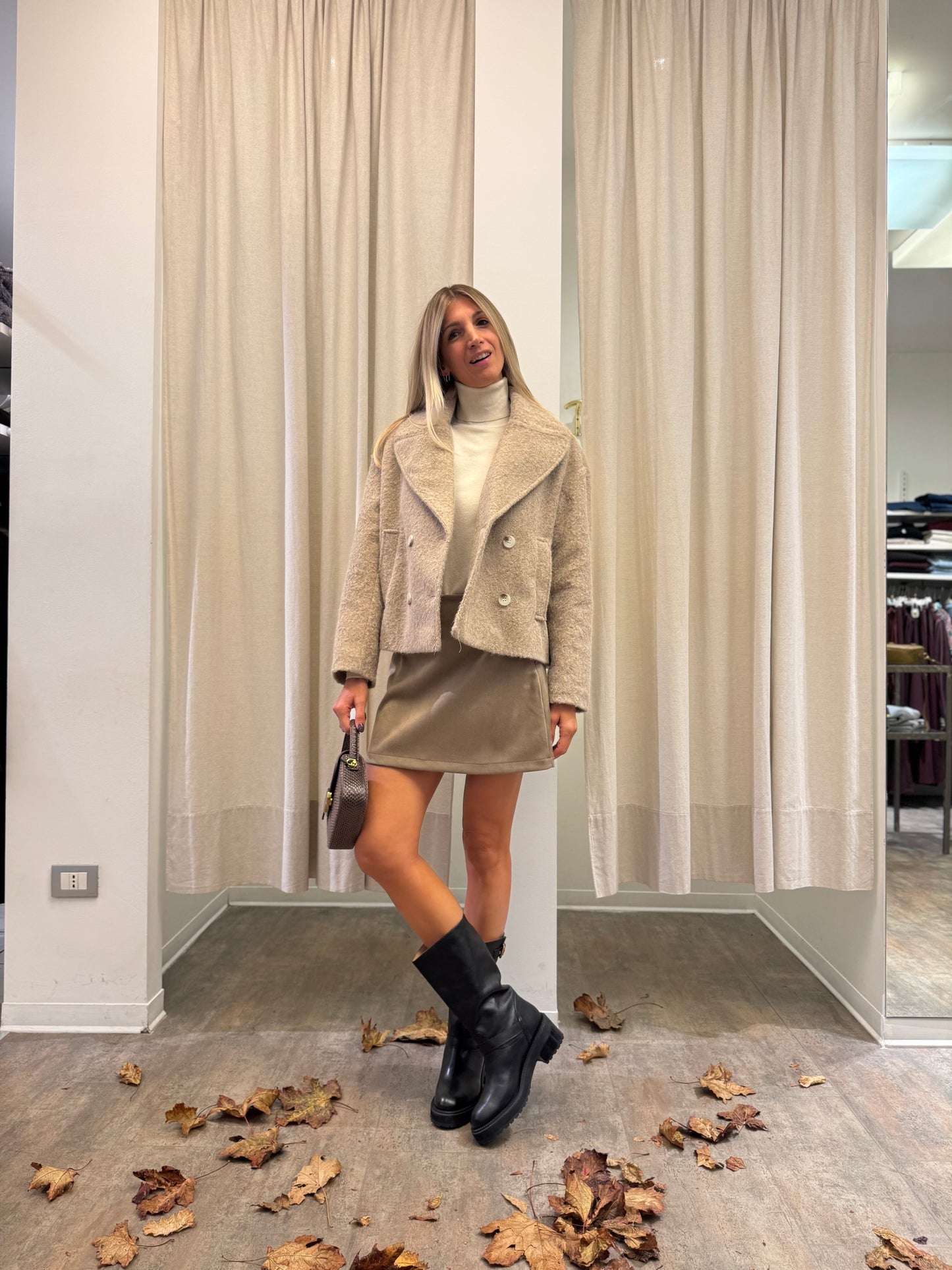 Susy Mix Cappotto lana cotta BEIGE