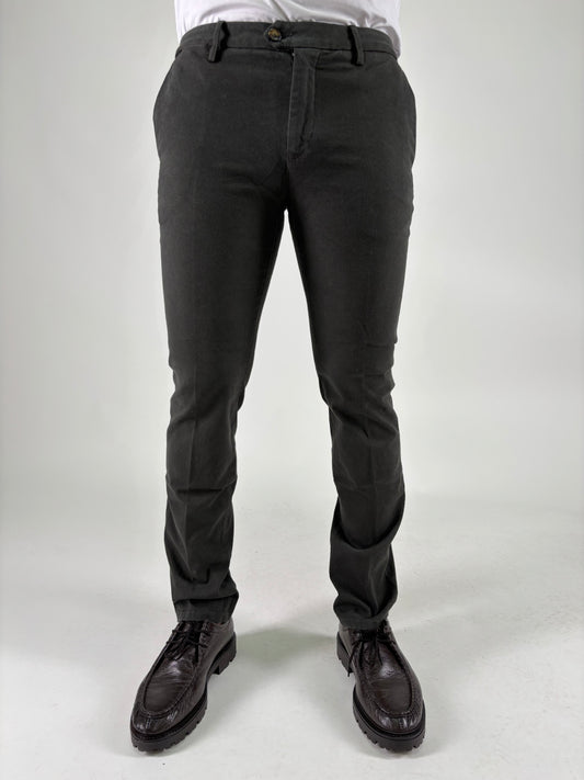 Teleria Zed Pantalone spinato slim VERDE