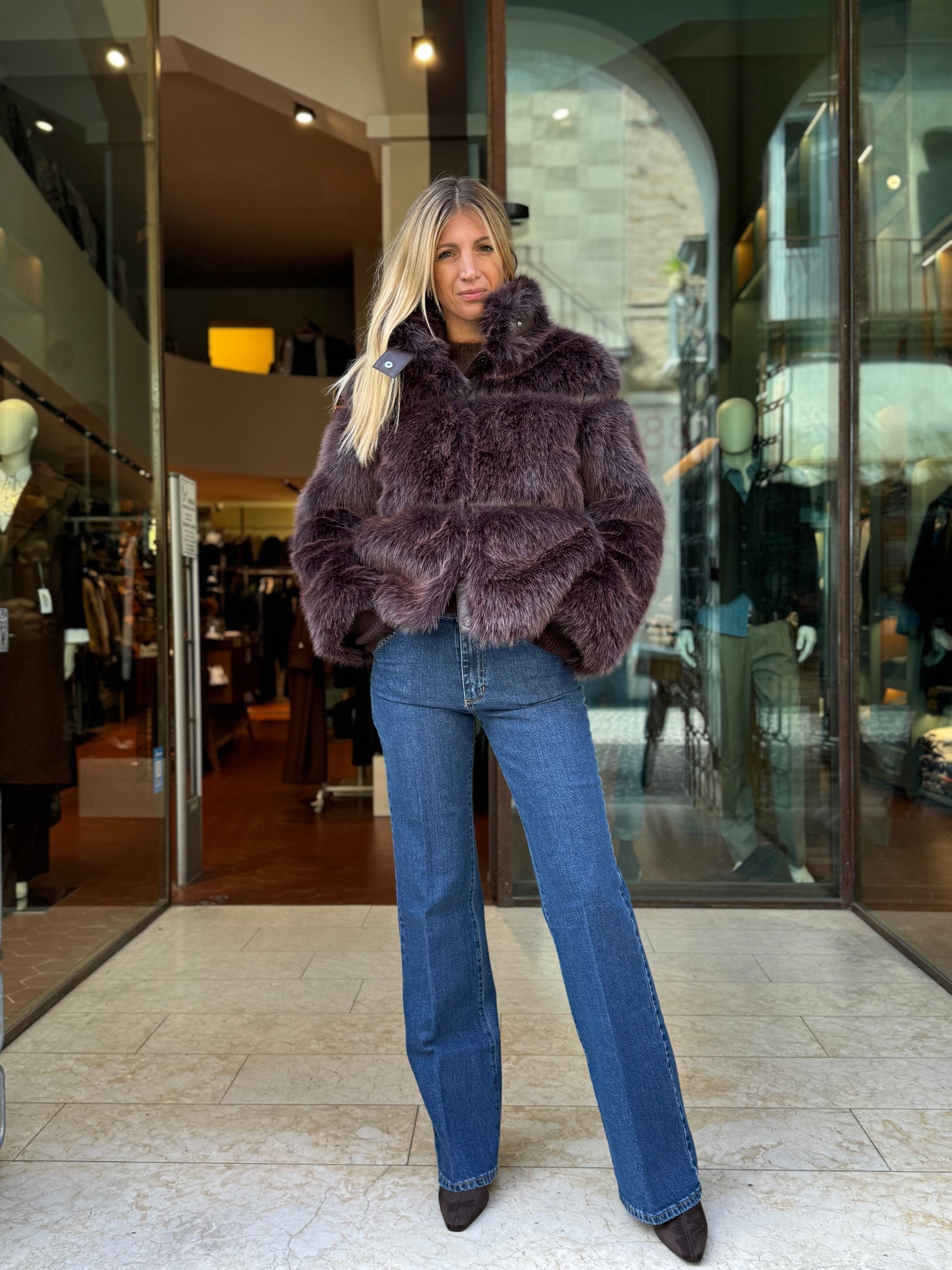 Mercì Jeans a zampa lavaggio medio DENIM