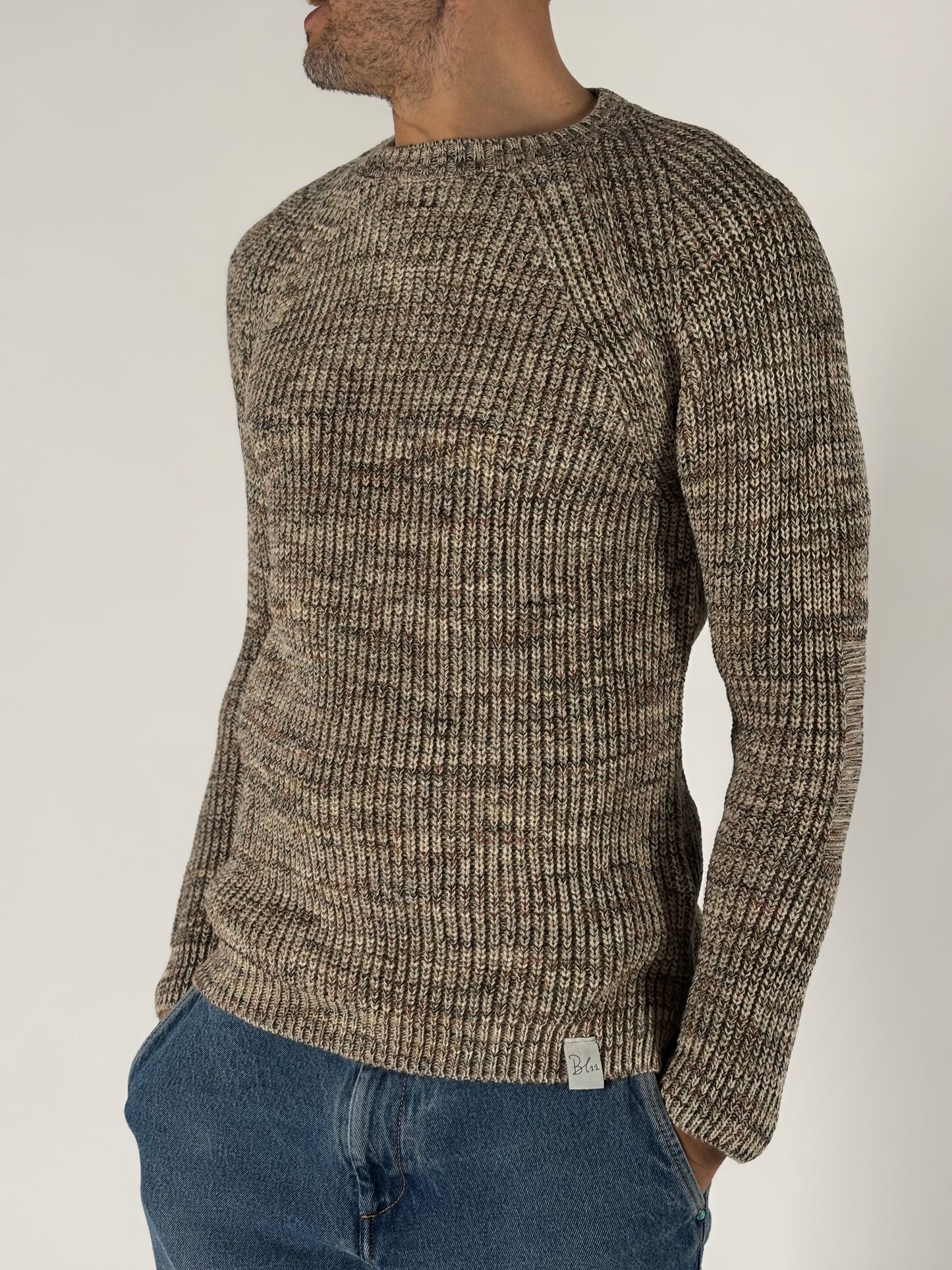 BL11 Maglia girocollo melange FANGO