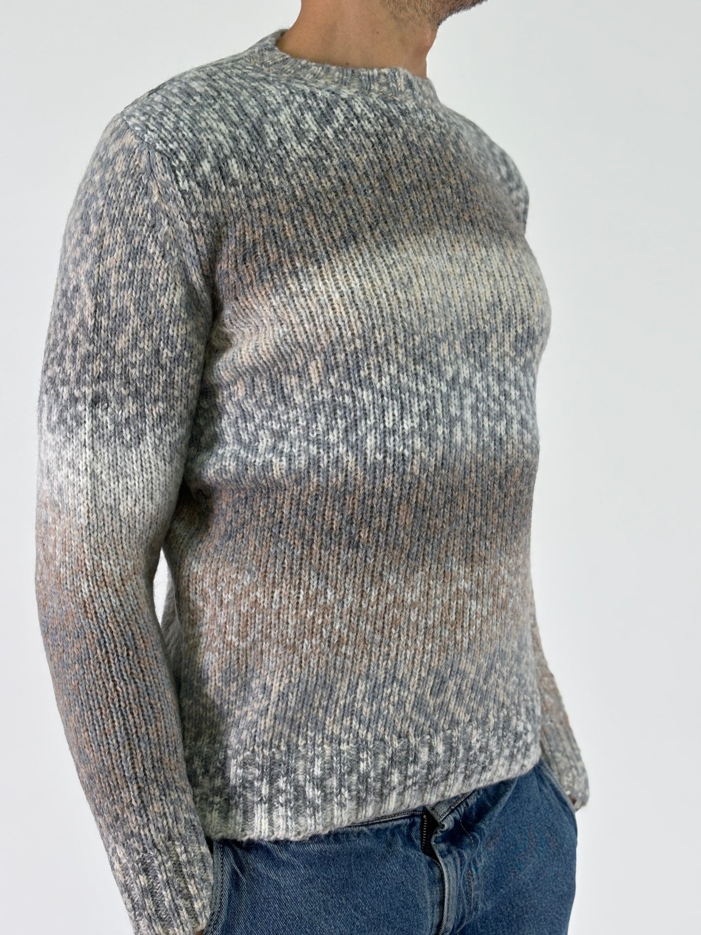 Retois Maglia girocollo ml multicolor GRIGIO