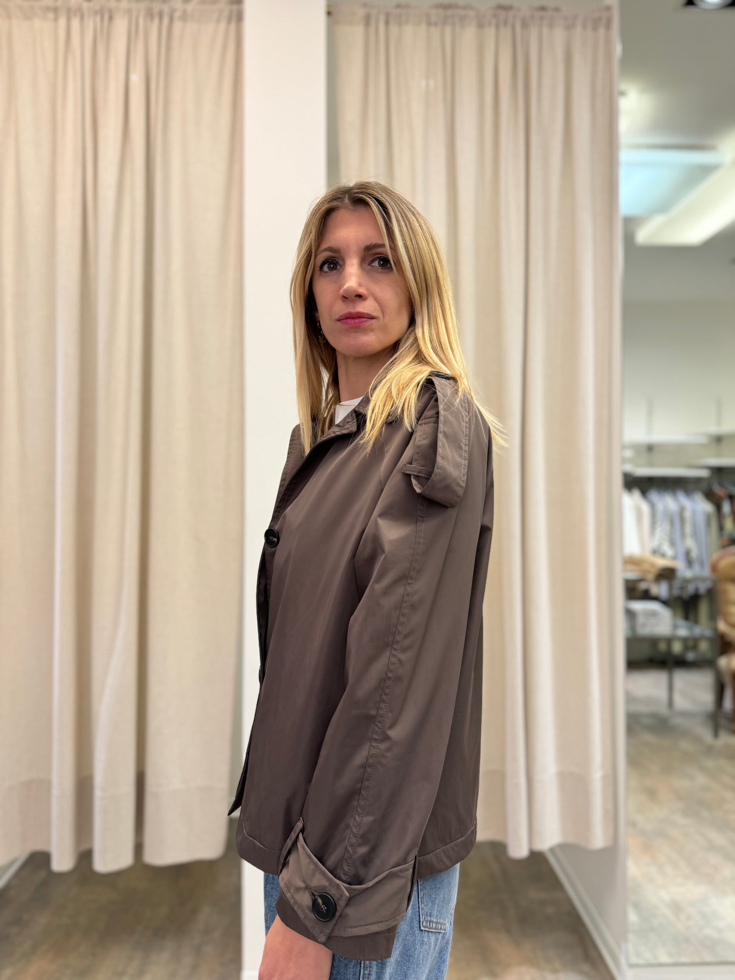 Mya Street Trench corto MARRONE