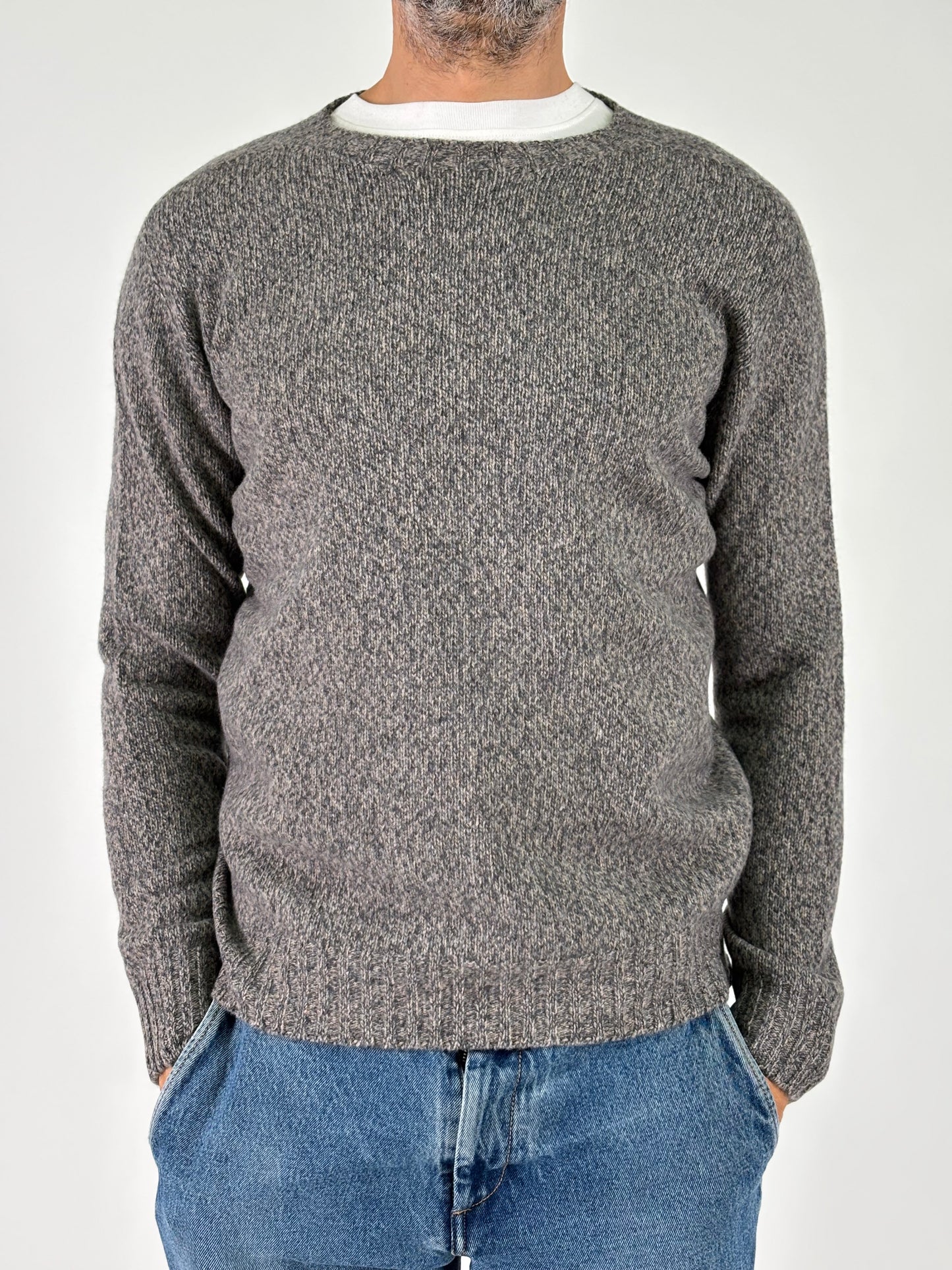 Retois Maglia ml girocollo melange GRIGIO/BEIGE