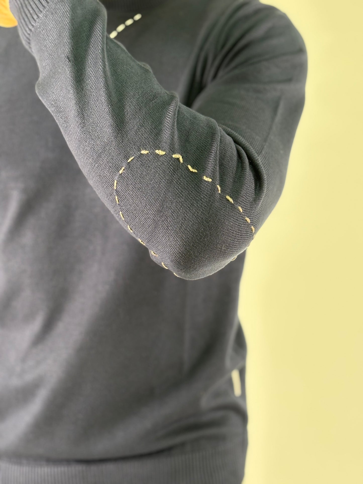 Seinse Maglia girocollo con finta t-shirt bianca BLU