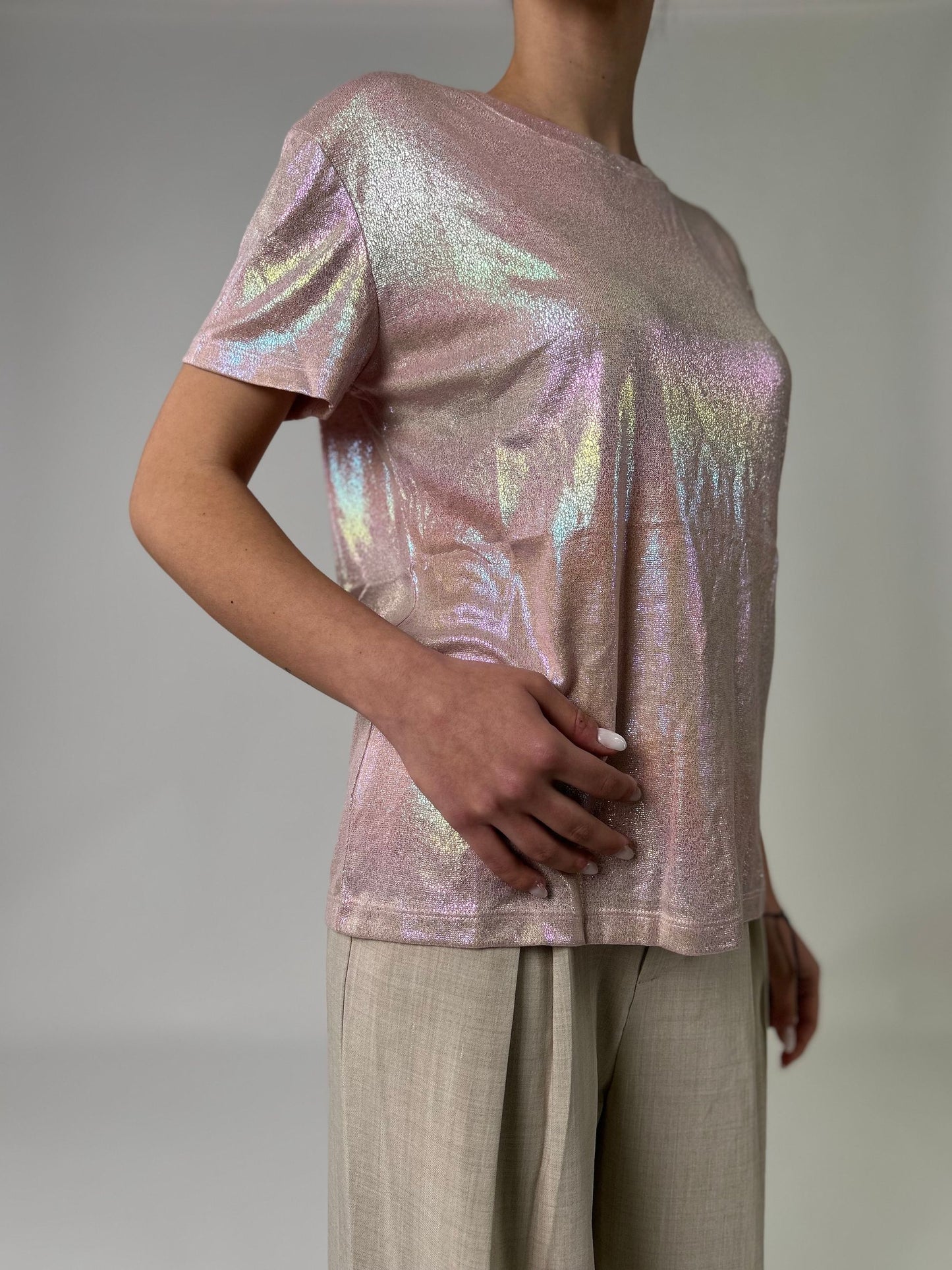 T-shirt mm con laminatura colorata