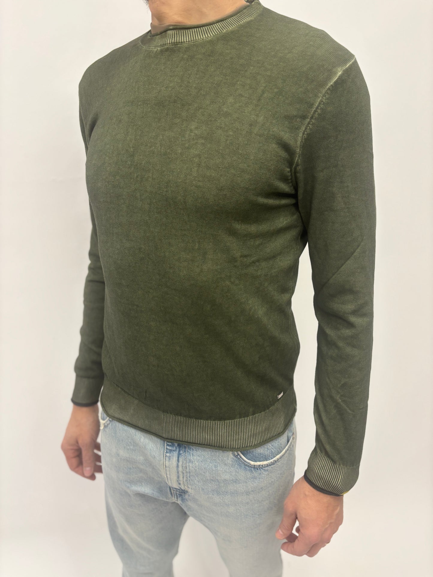 Markup Maglia girocollo con toppe VERDE MILITARE