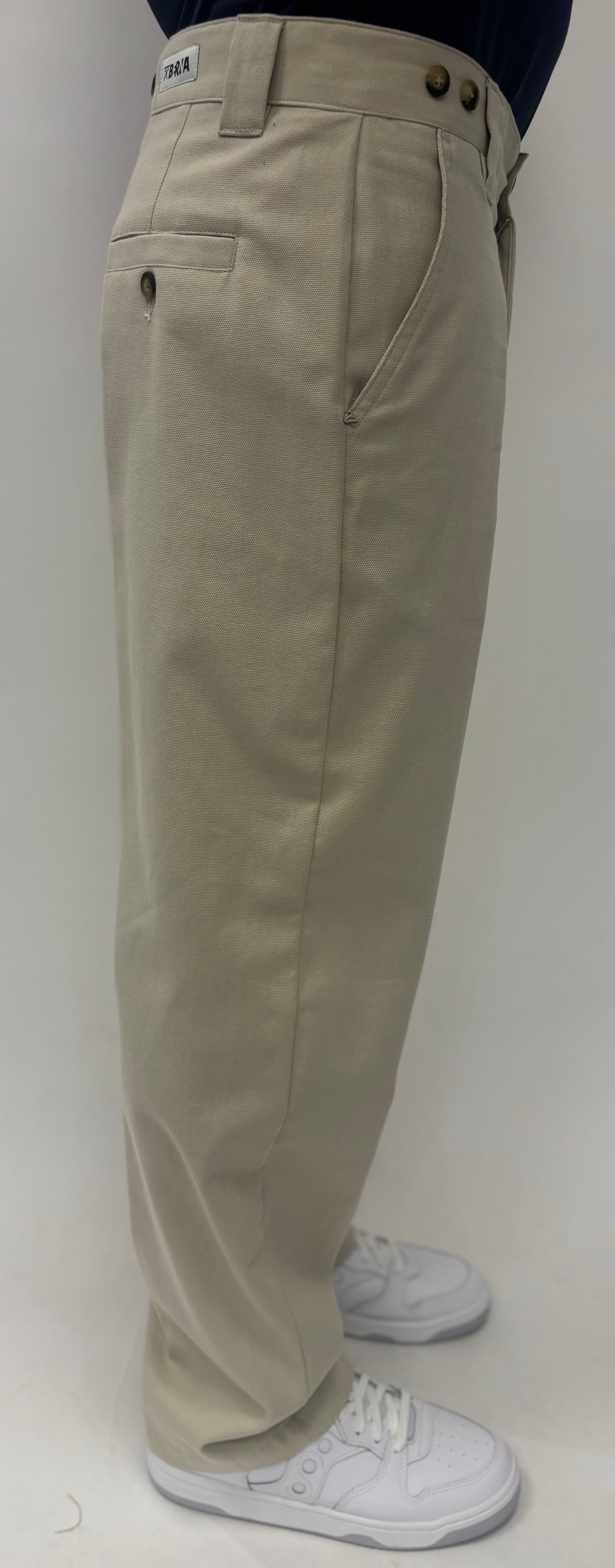 Berna Pantalone chino fit morbido BEIGE