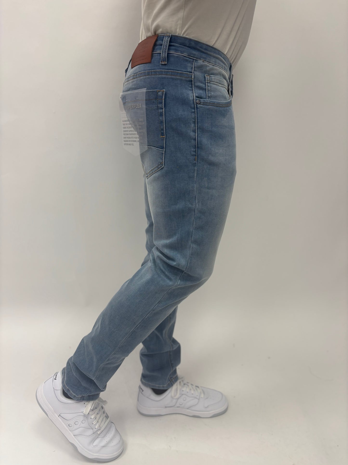 Rytual Jeans slim fit lav.chiaro con scoloriture superflex