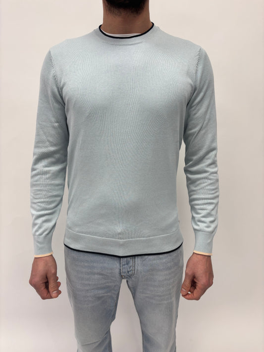 BL11 Maglia m/l chicco riso AZZURRO