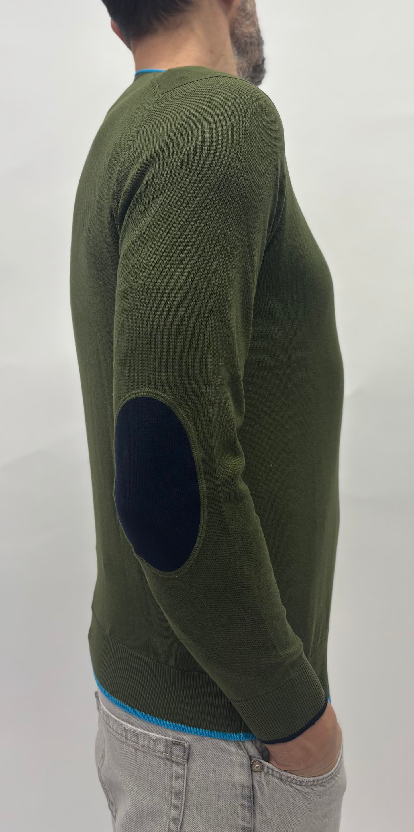 Markup Maglia girocollo con toppa VERDE MILITARE