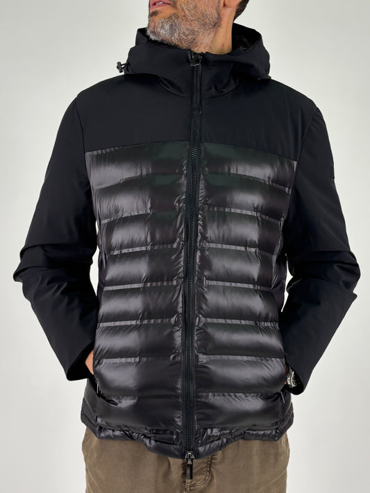 Heskimo piumino soft shell e filze NERO