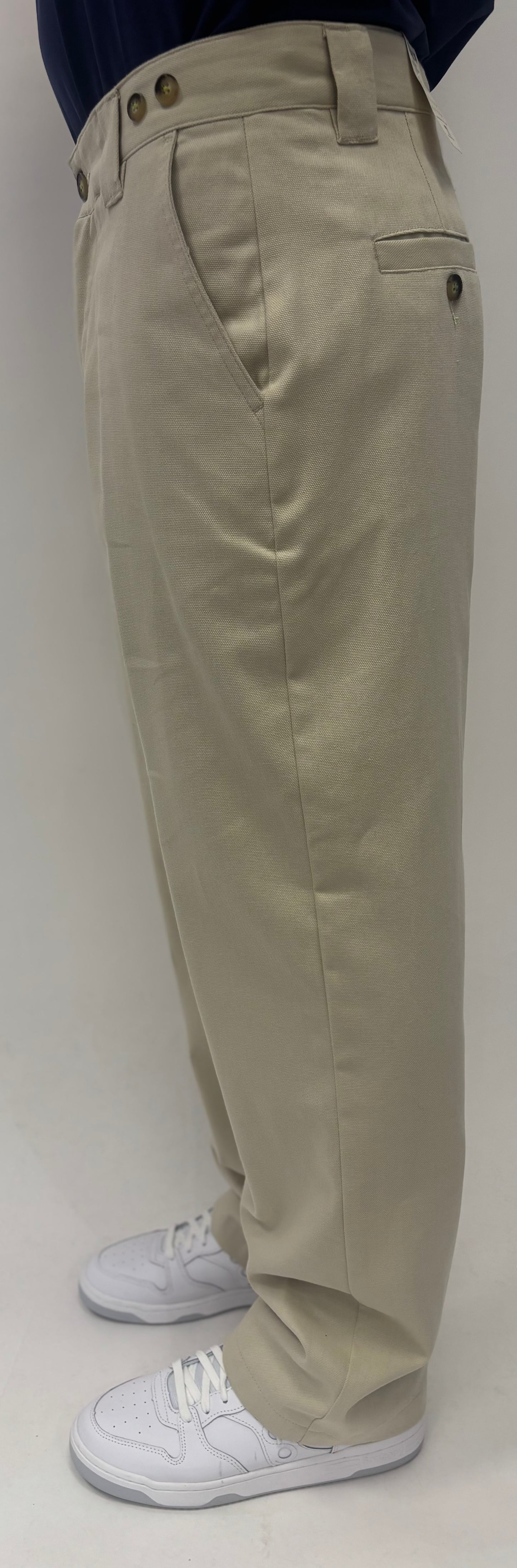 Berna Pantalone chino fit morbido BEIGE