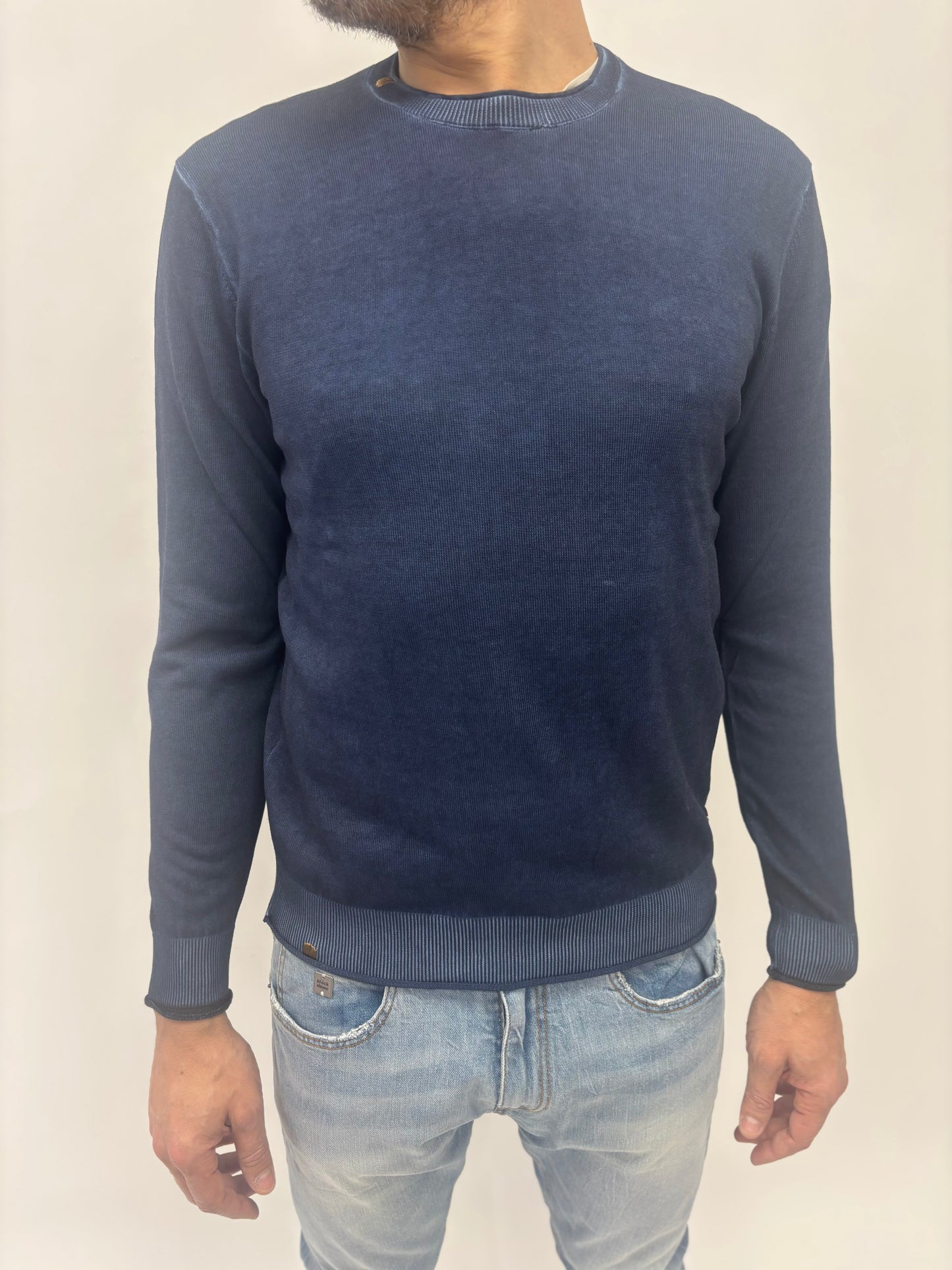 Markup Maglia girocollo con toppe BLU