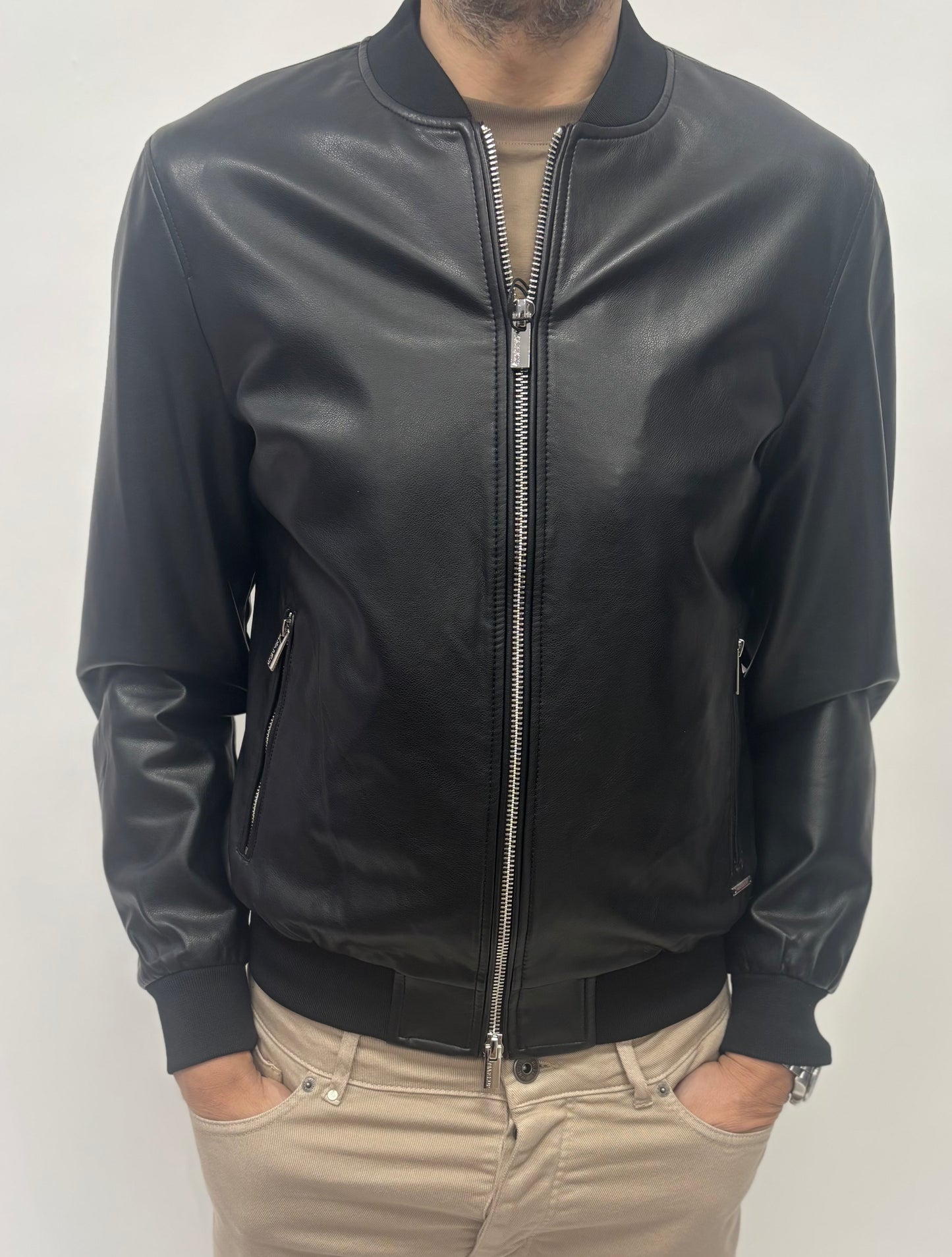 Markup Giubbino ecopelle bomber NERO