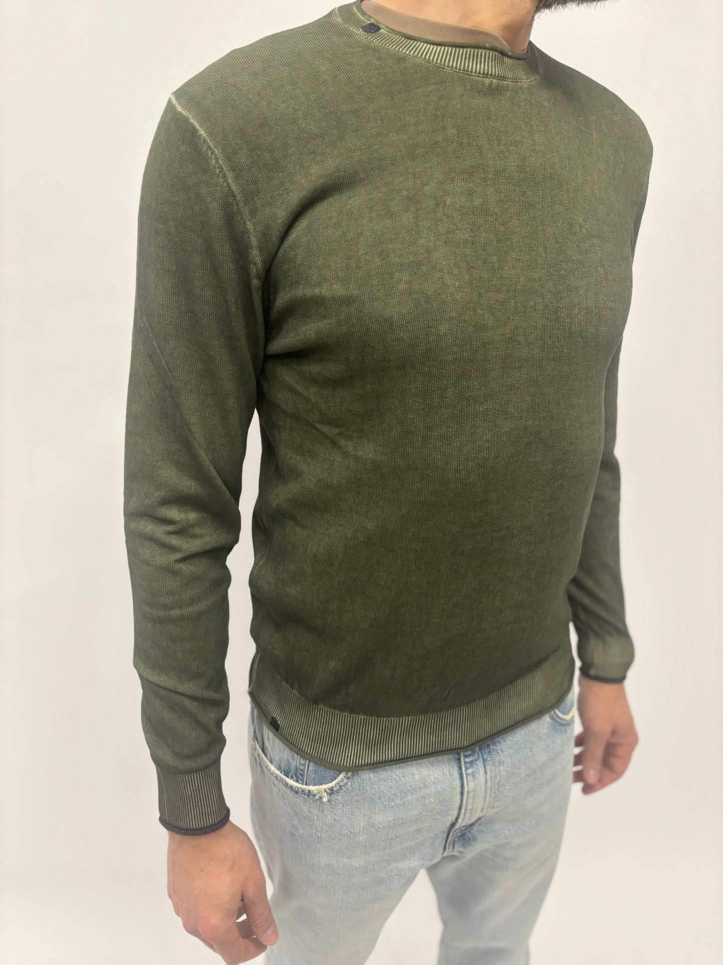 Markup Maglia girocollo con toppe VERDE MILITARE