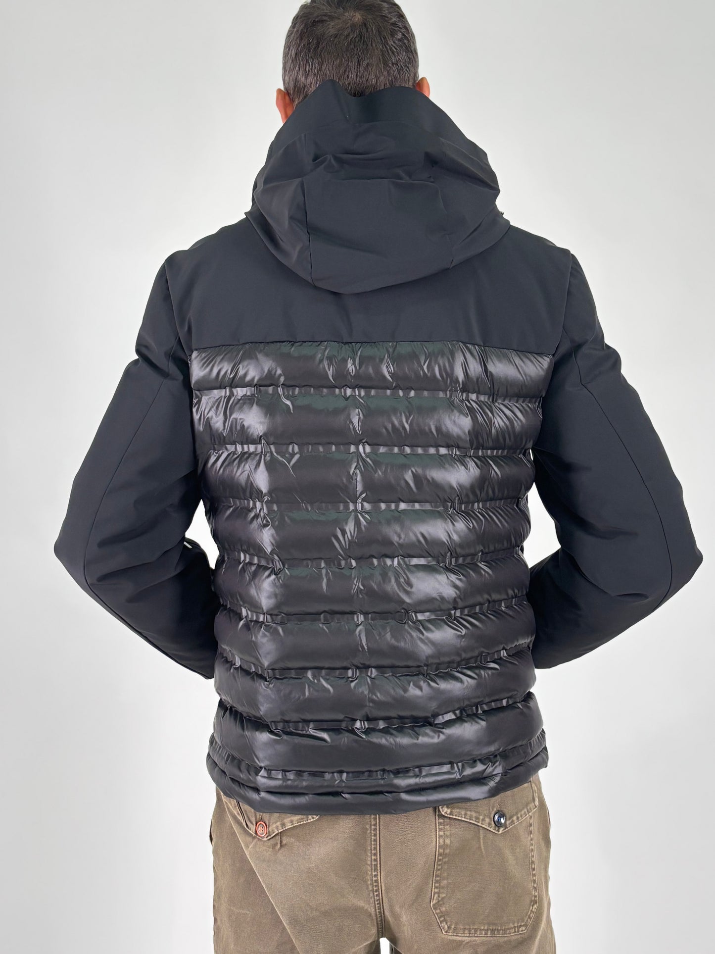 Heskimo piumino soft shell e filze NERO