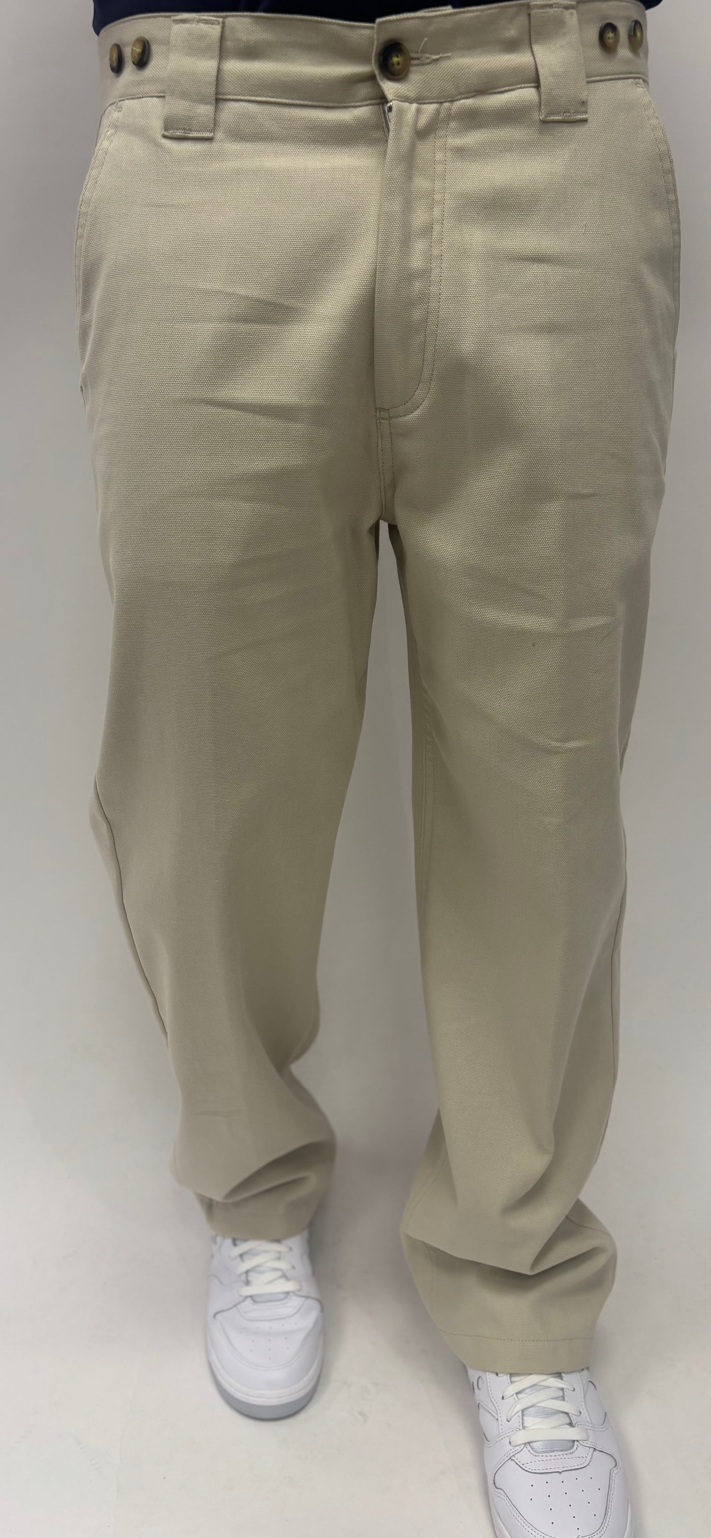 Berna Pantalone chino fit morbido BEIGE