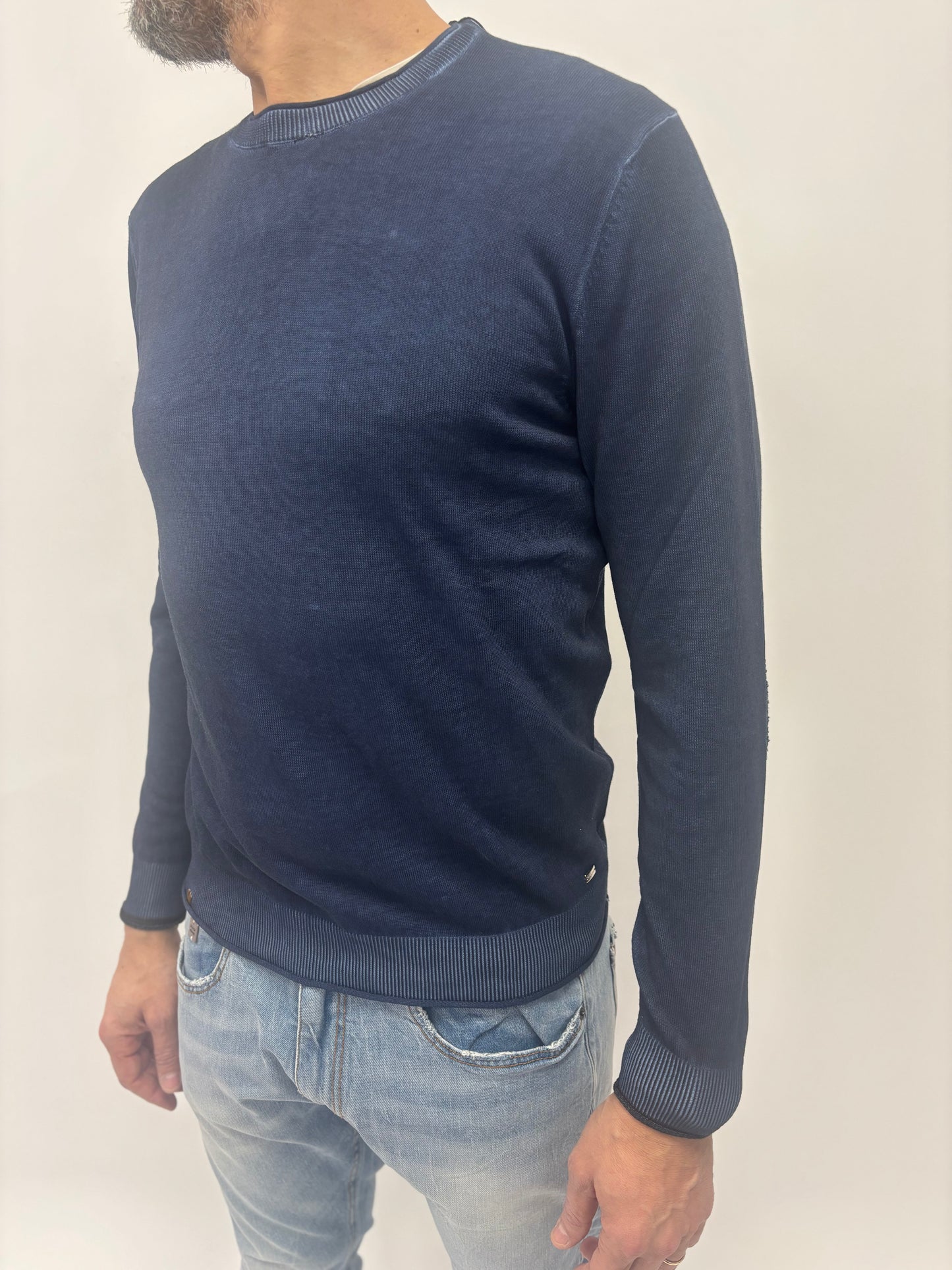 Markup Maglia girocollo con toppe BLU