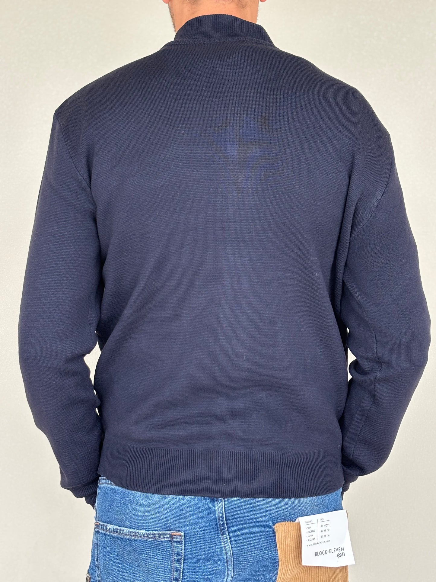 Loft88 Giaccamaglia simil dainetto davanti BLU