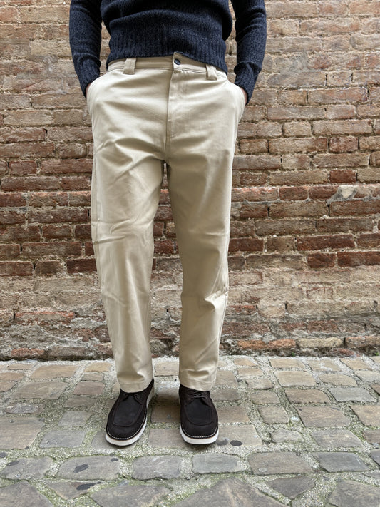 BL11 Pantalone chino palazzo BEIGE