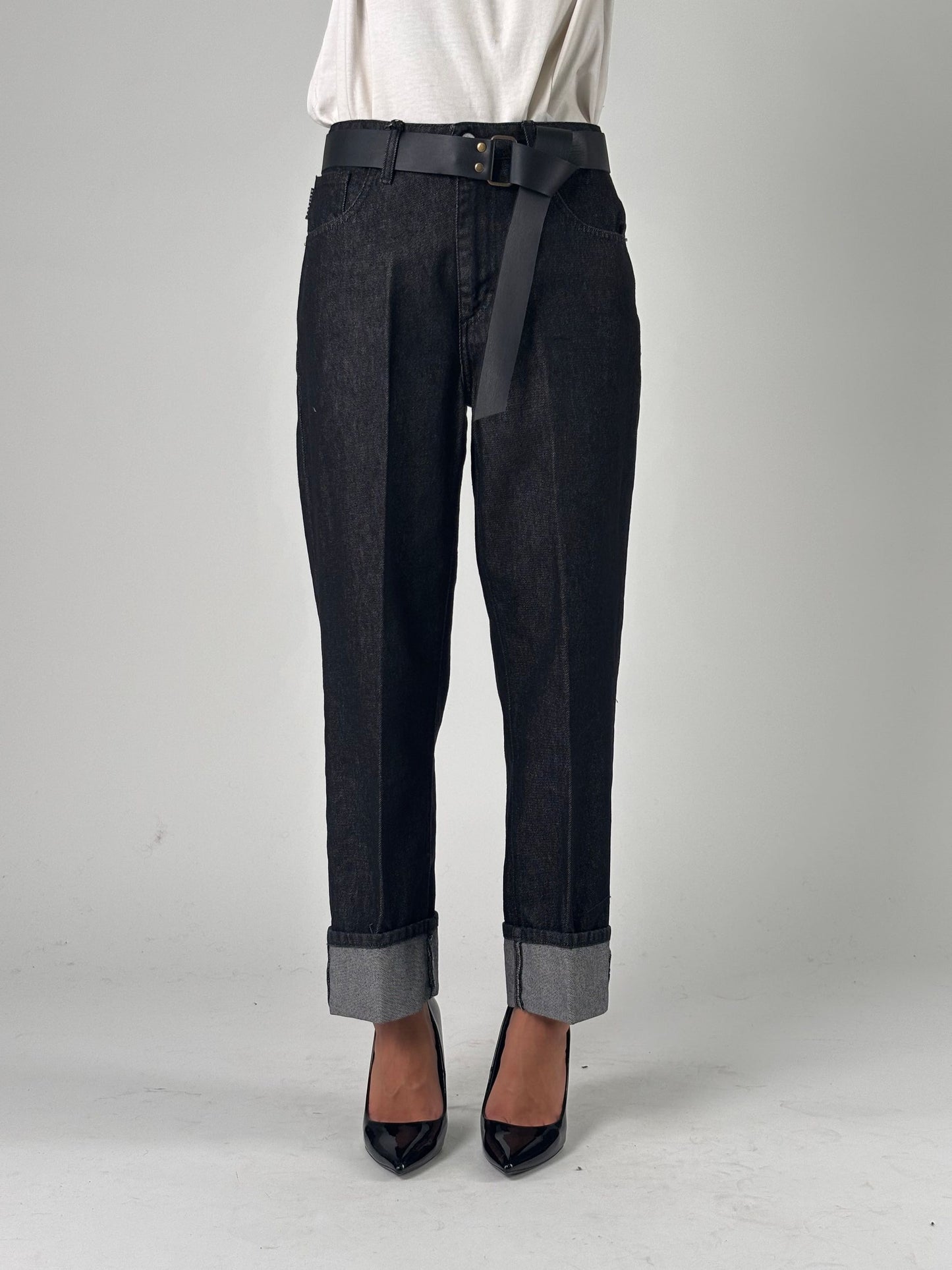 Jeans modello Mandy in tela ferma