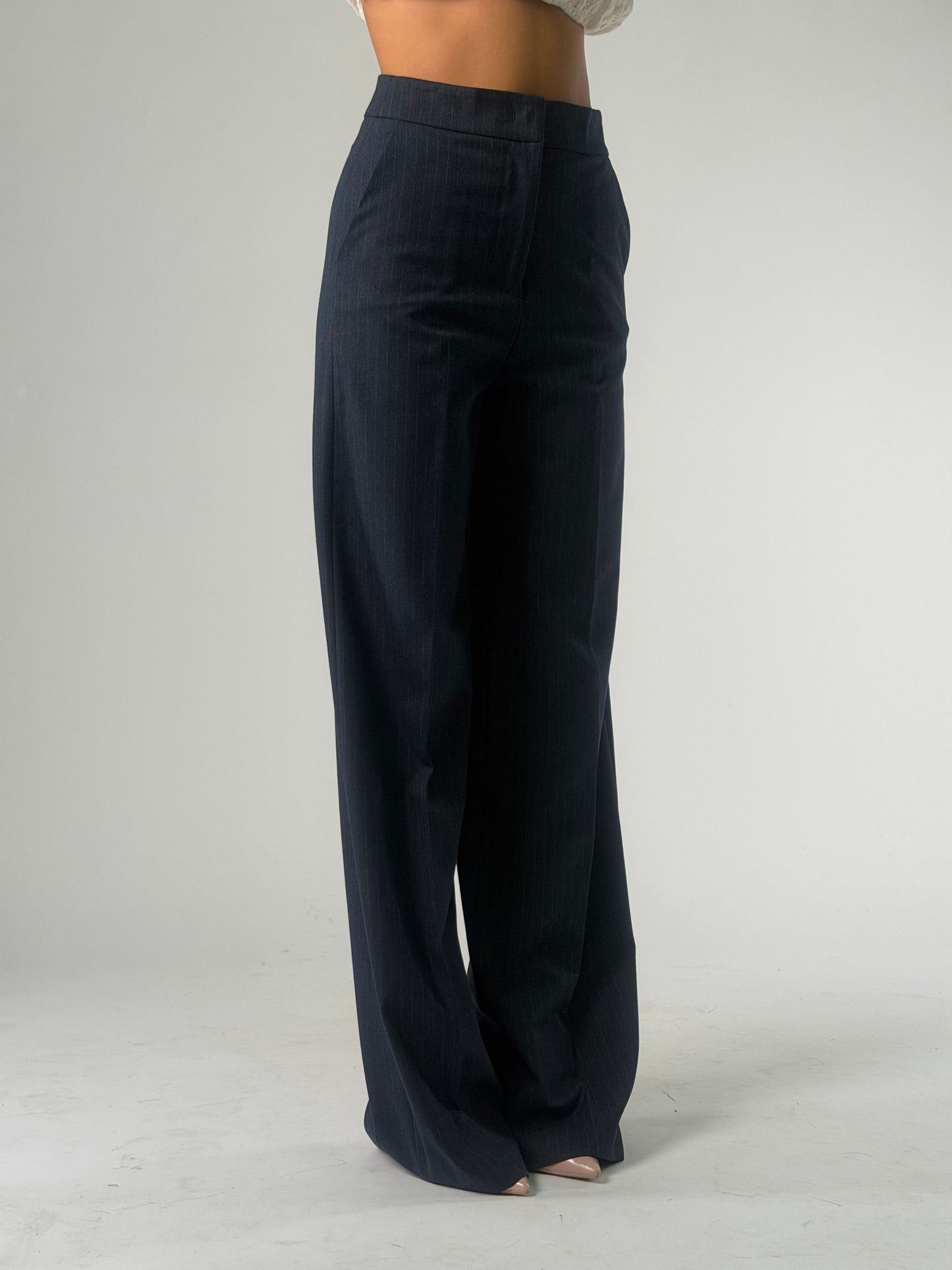 Pantalone palazzo gessato
