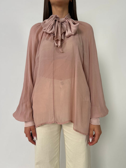 Blusa ml in Viscosa con scollo V