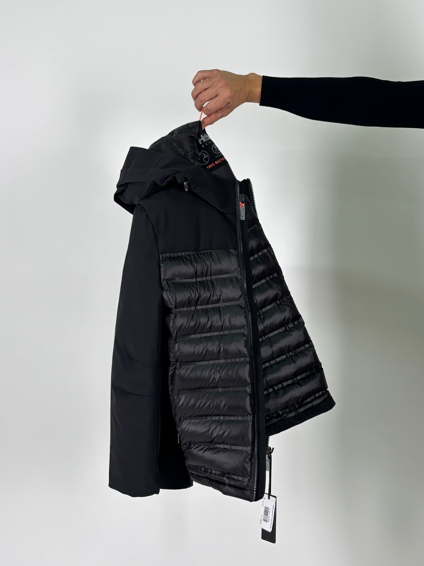 Heskimo piumino soft shell e filze NERO