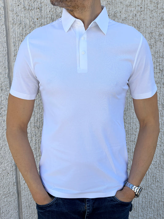 Philotinto Polo m/m tessuto tecnico no stiro BIANCO