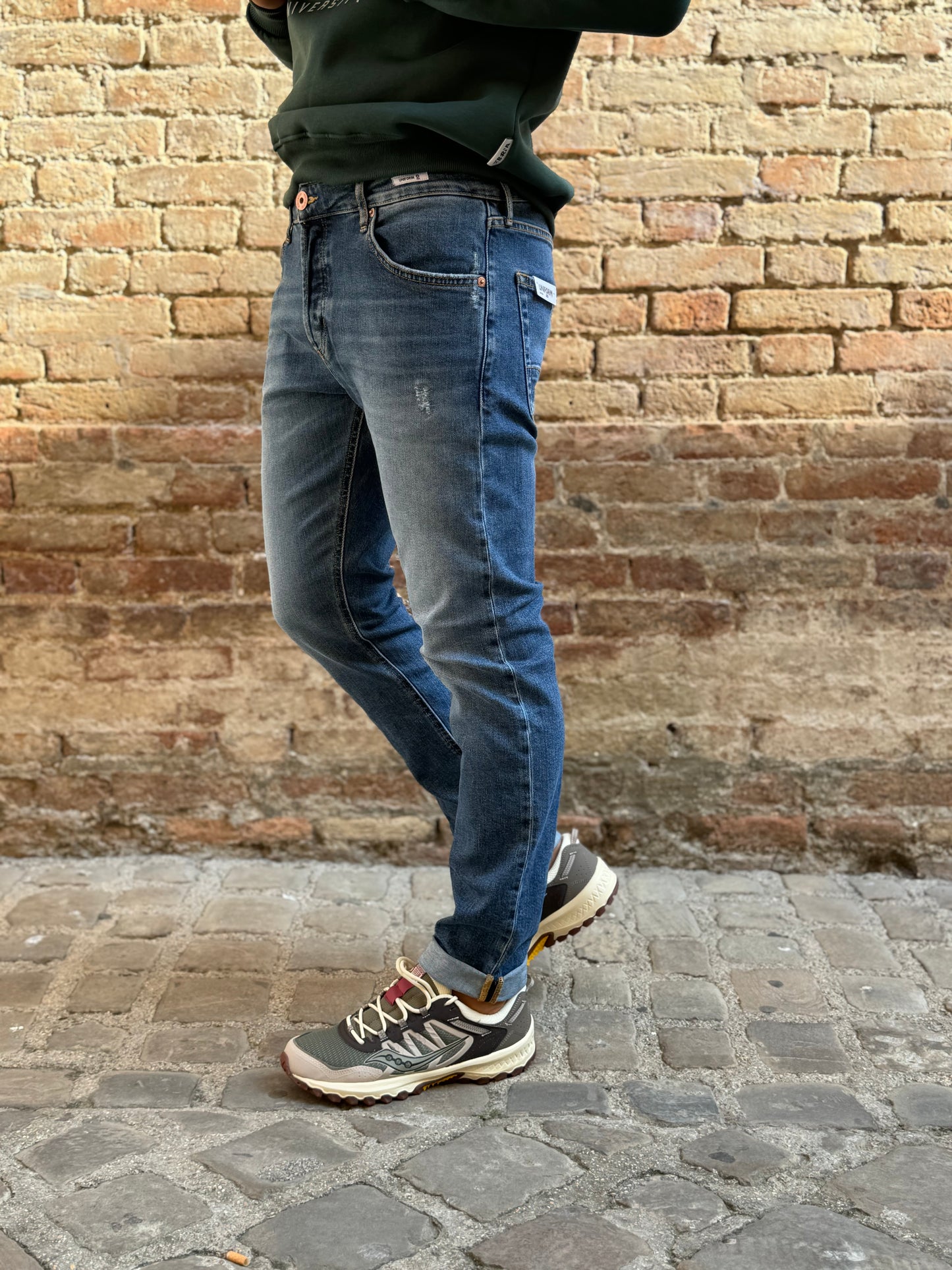 UNIFORM Jeans slim lavaggio chiaro