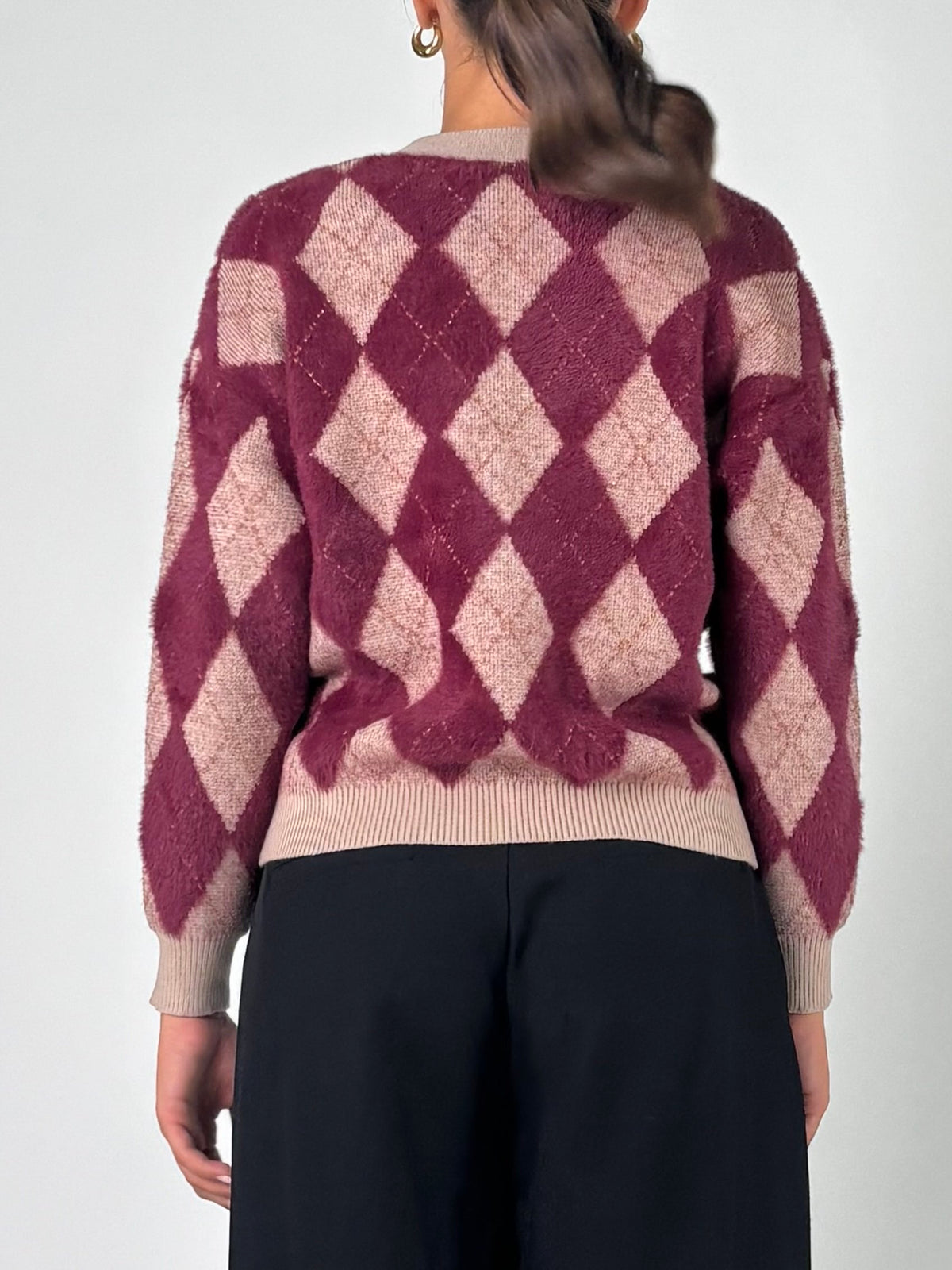 Cardigan a rombi