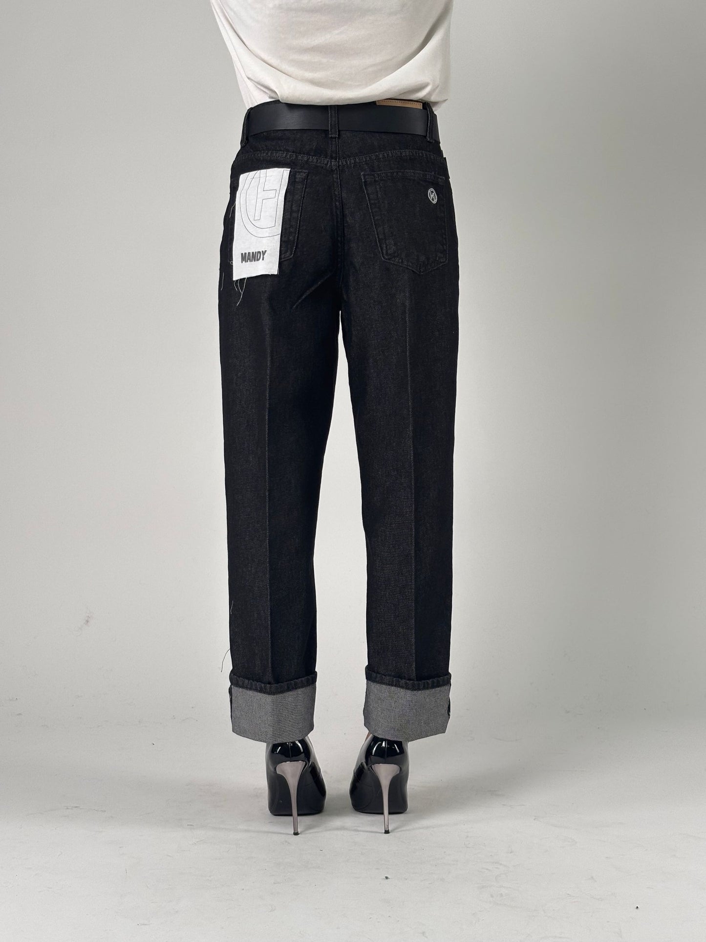 Jeans modello Mandy in tela ferma