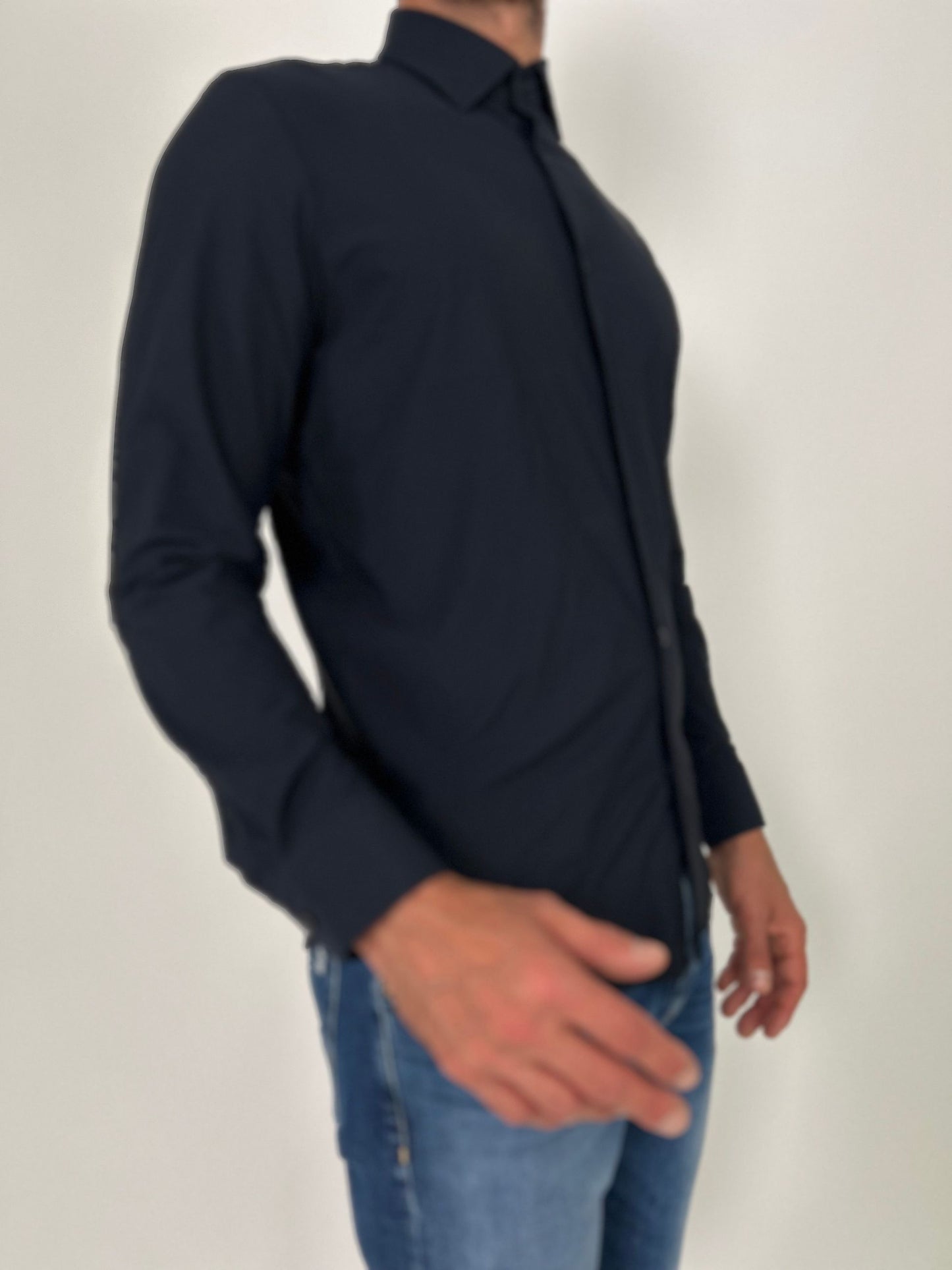 Camicia tessuto tecnico no stiro