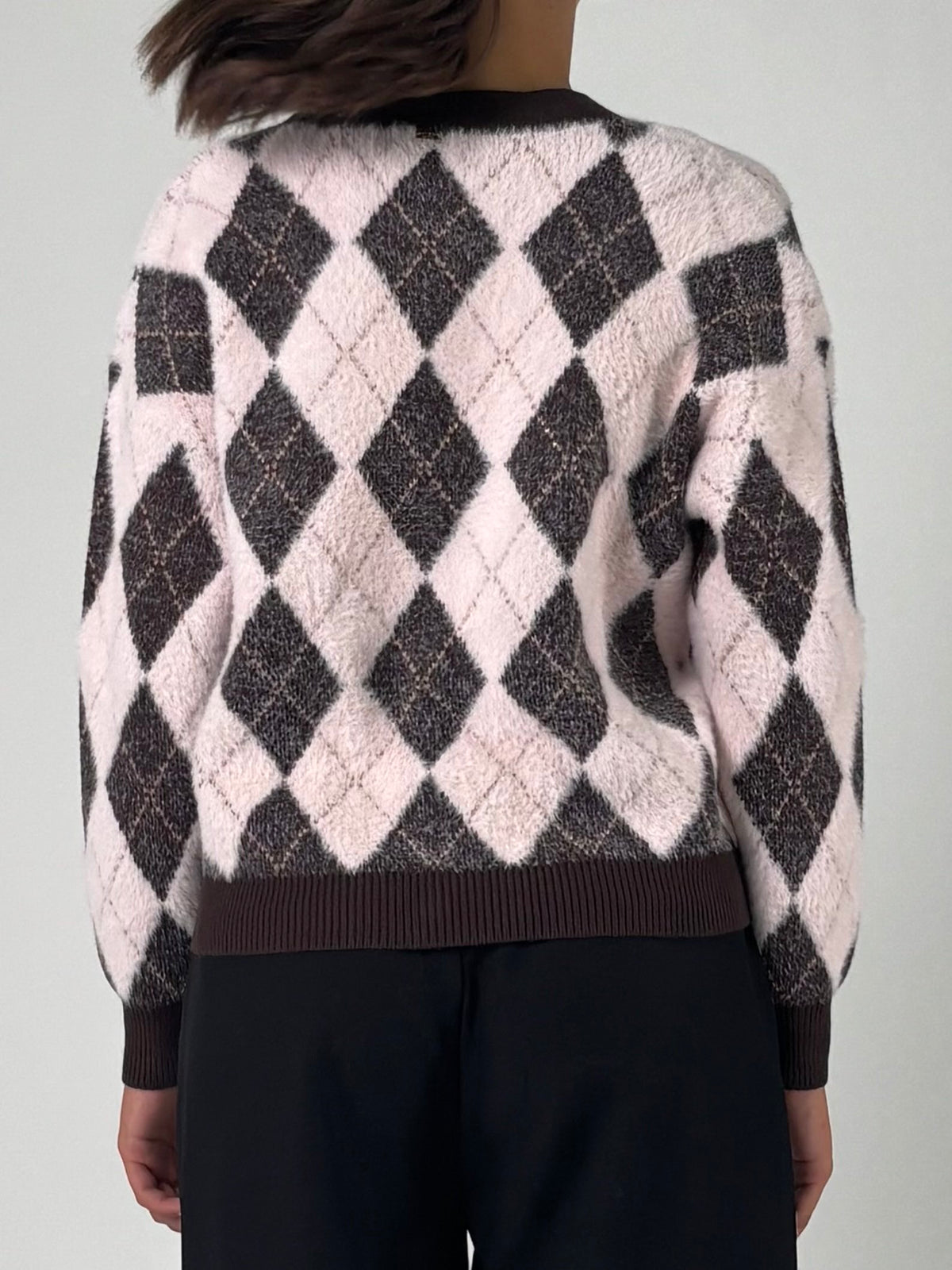 Cardigan a rombi