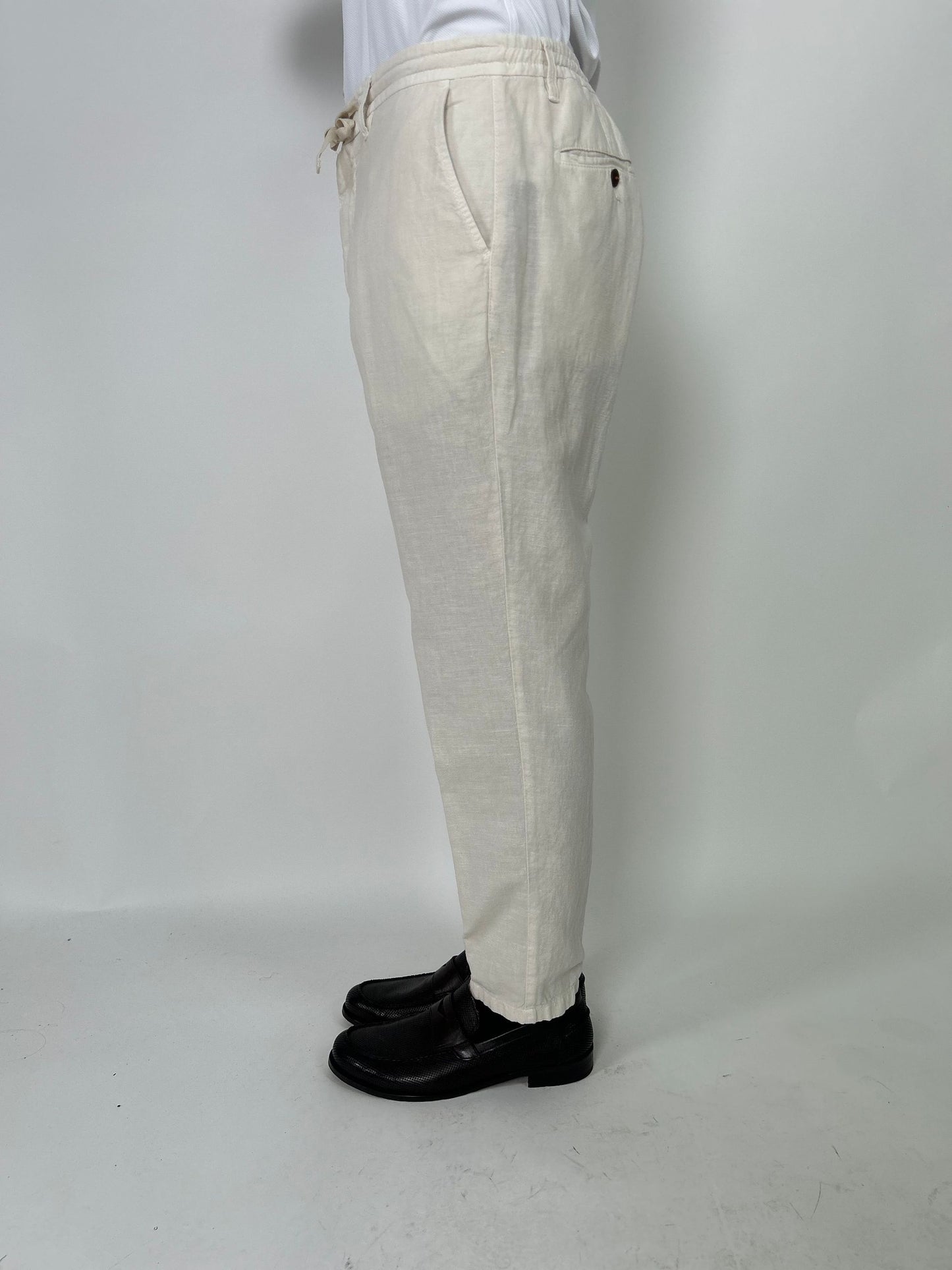 Pantalaccio in lino e cotone
