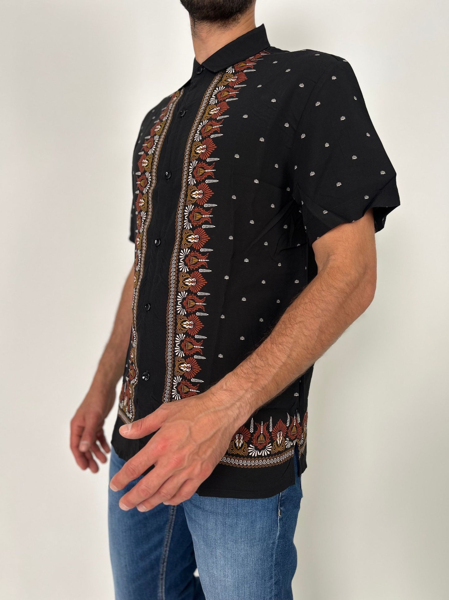 Camicia mm in viscosa a fantasia