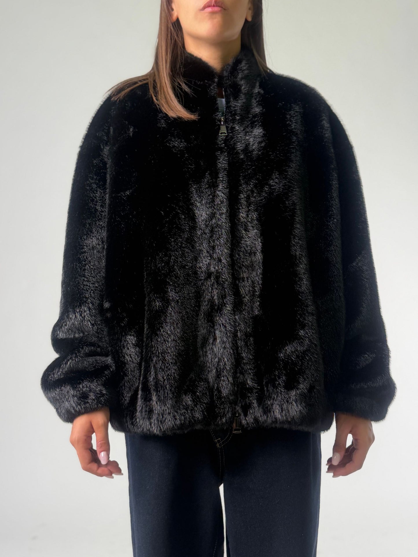 Simil pelliccia modello bomber