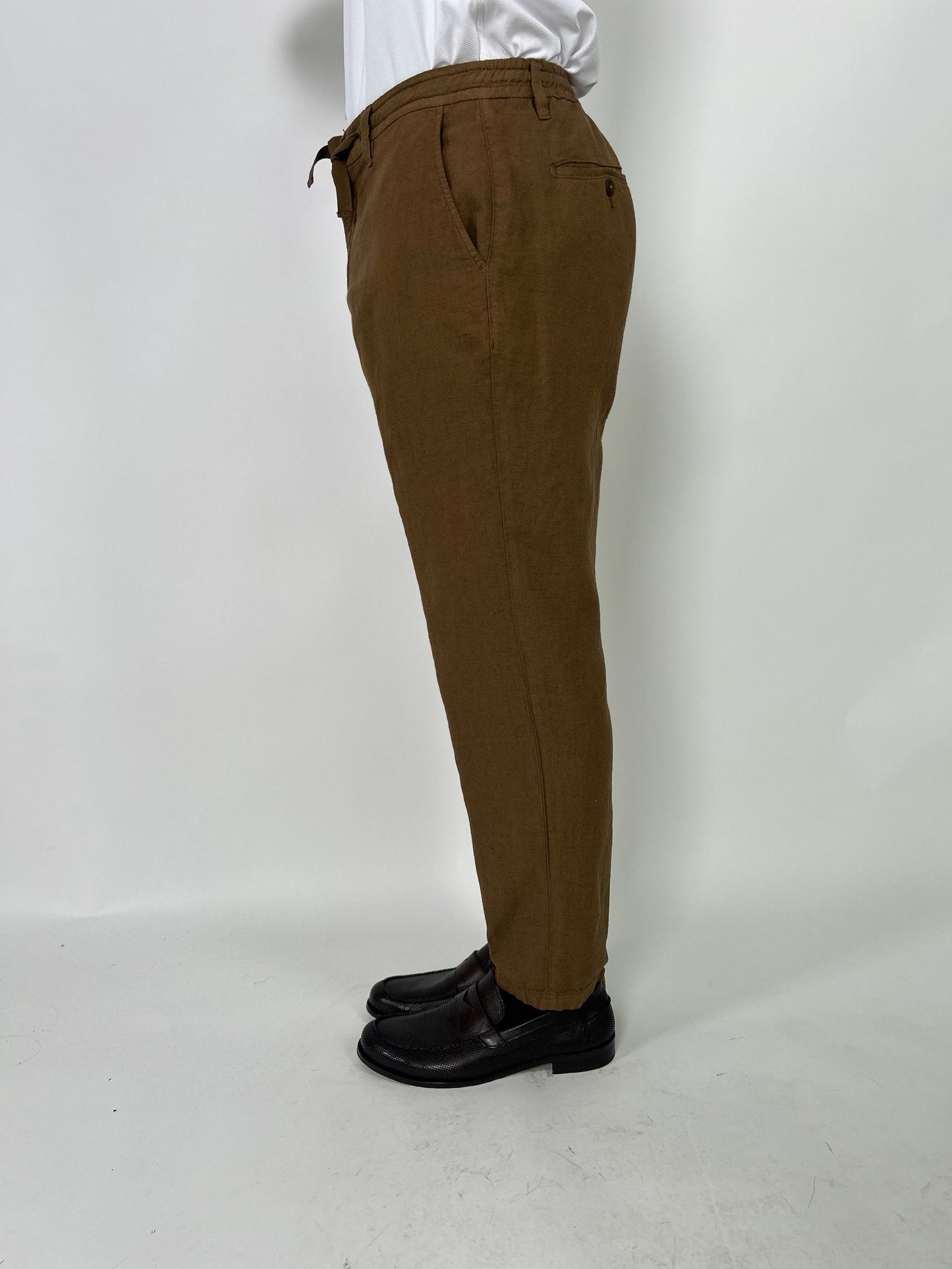 Pantalaccio in lino e cotone