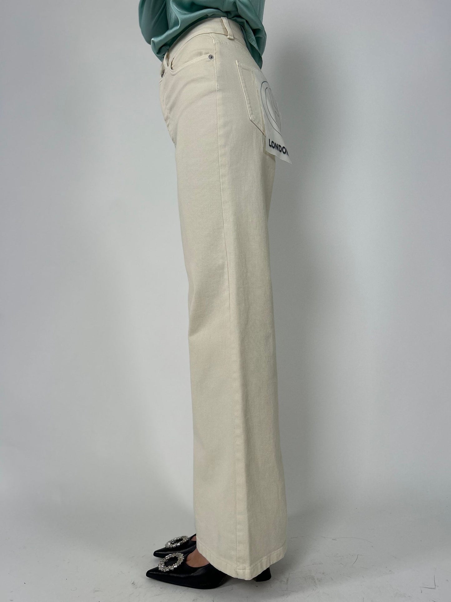 Pantalone cinque tasche a palazzo