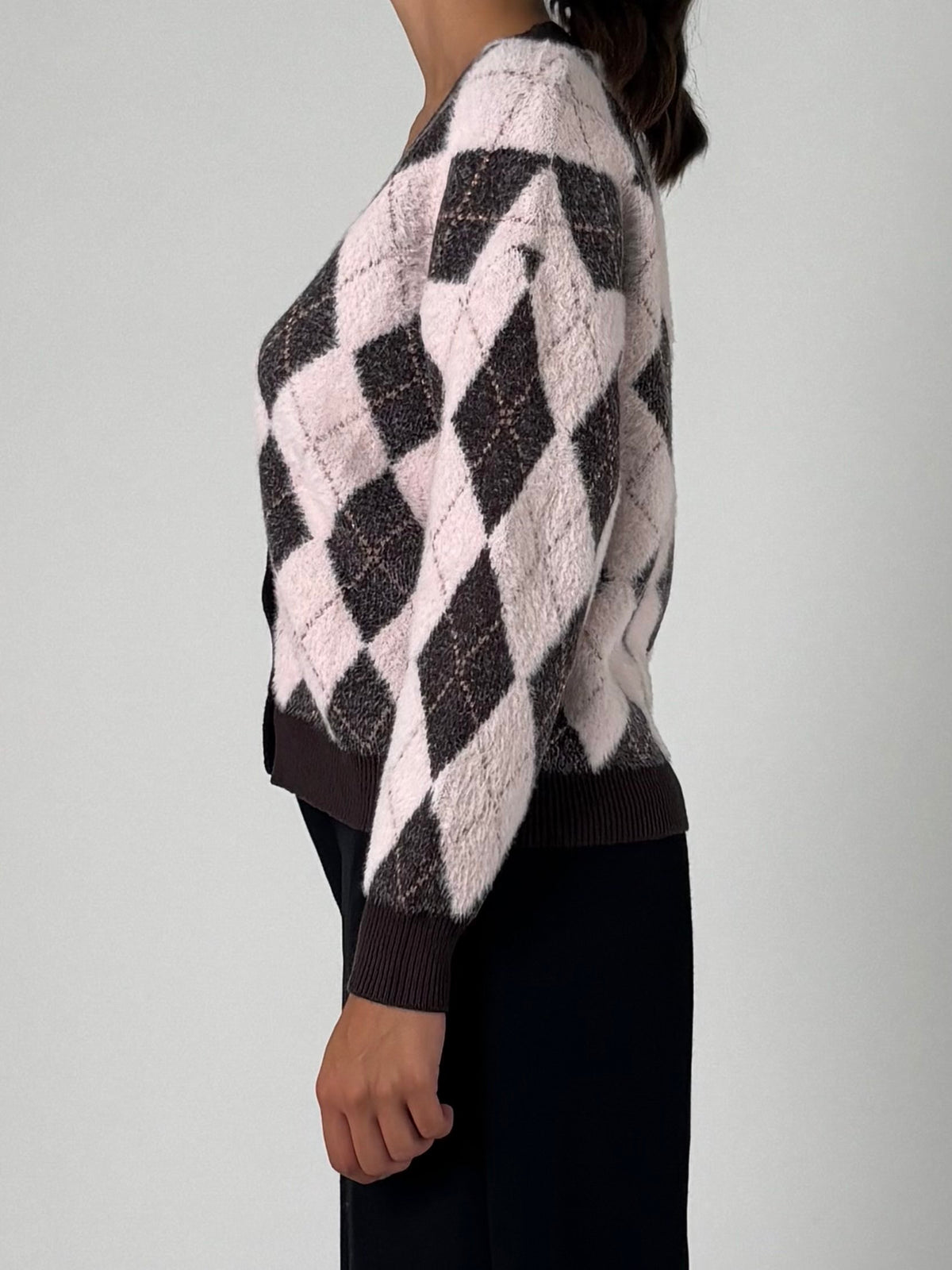 Cardigan a rombi