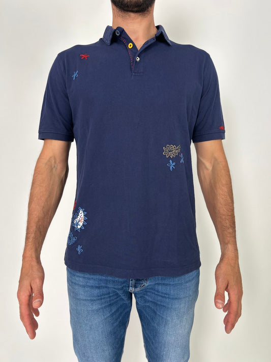 Polo mm piquet con ricami