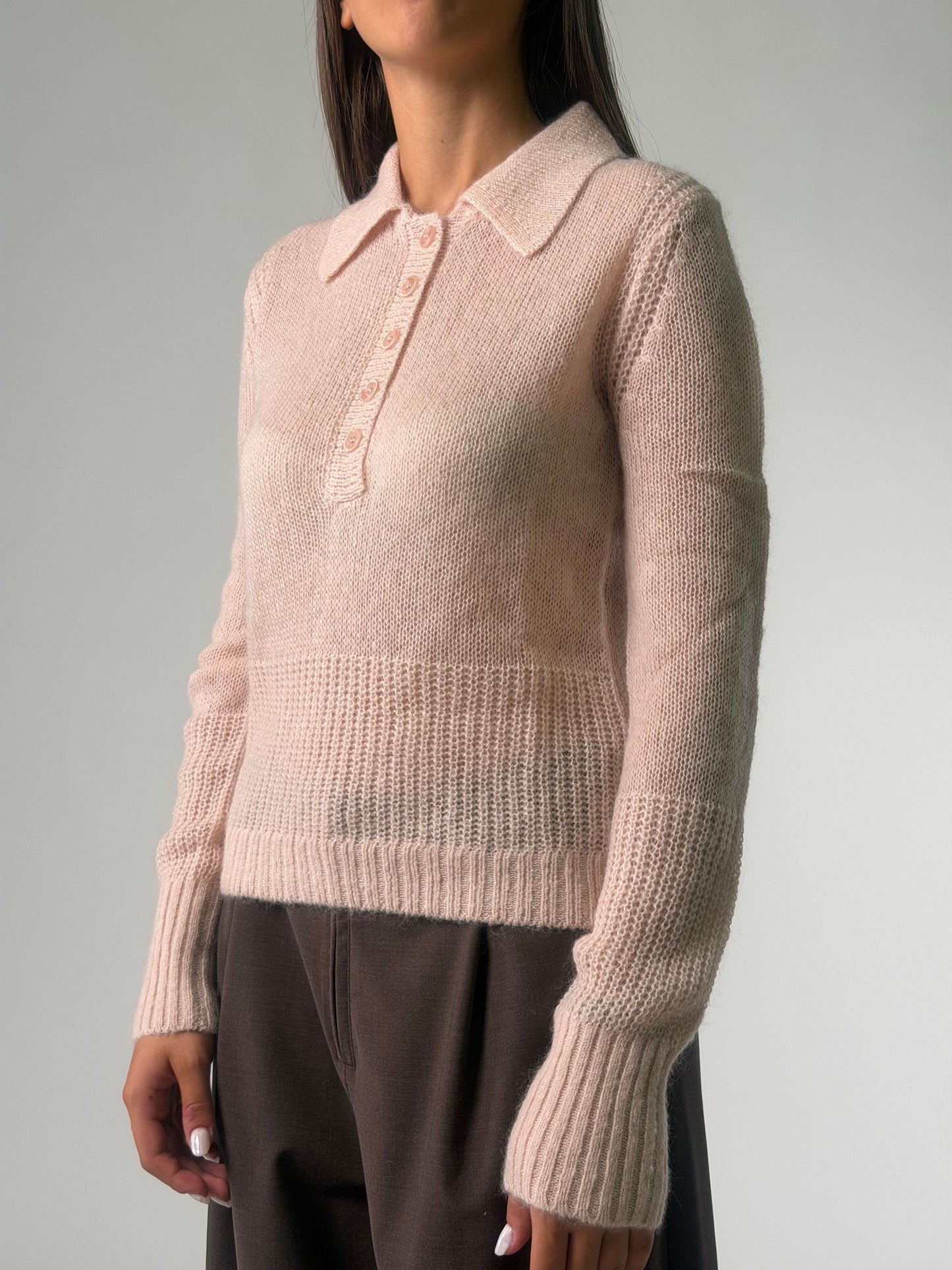Maglia polo mm in lana
