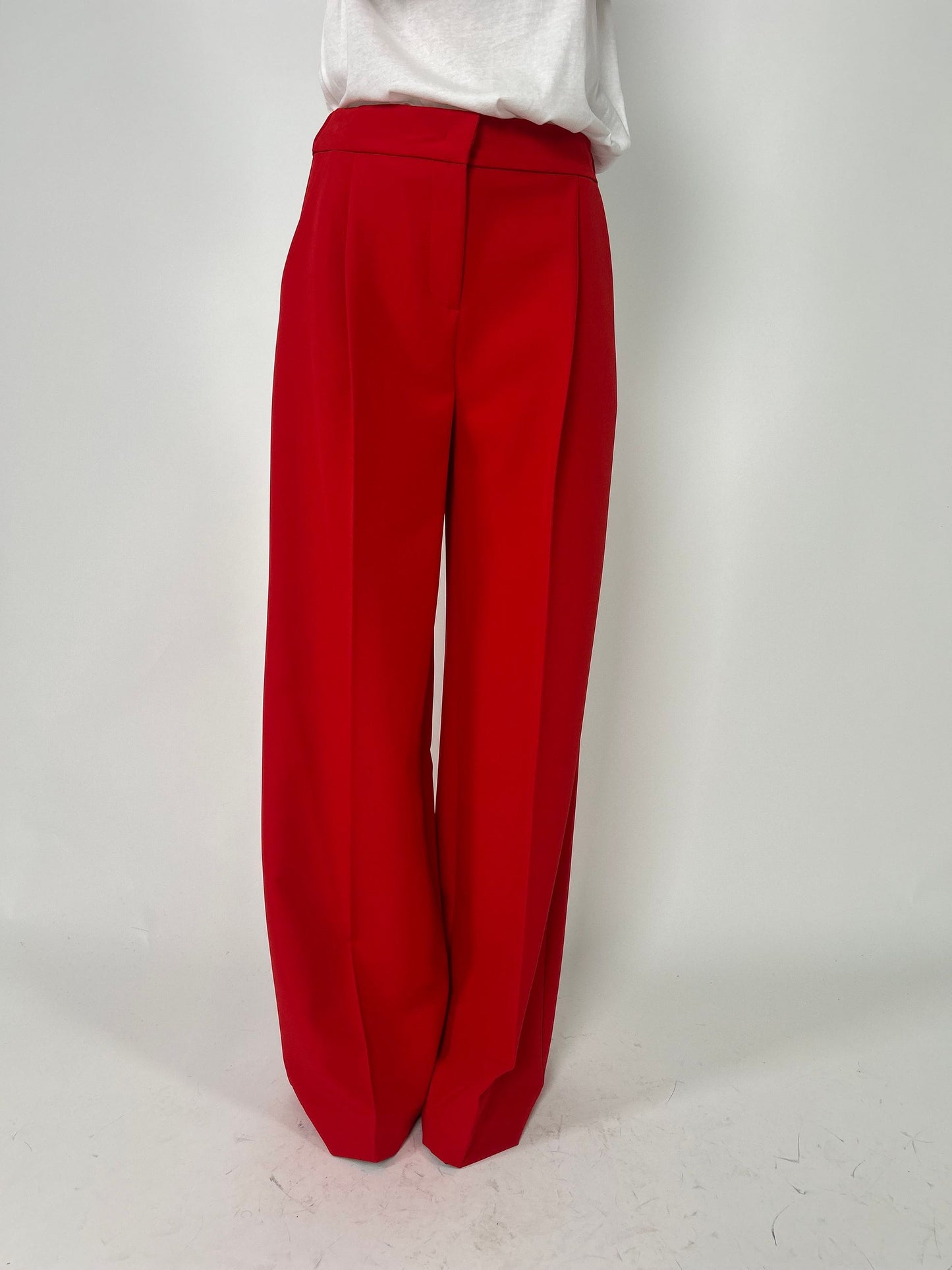 Pantalone palazzo con pences