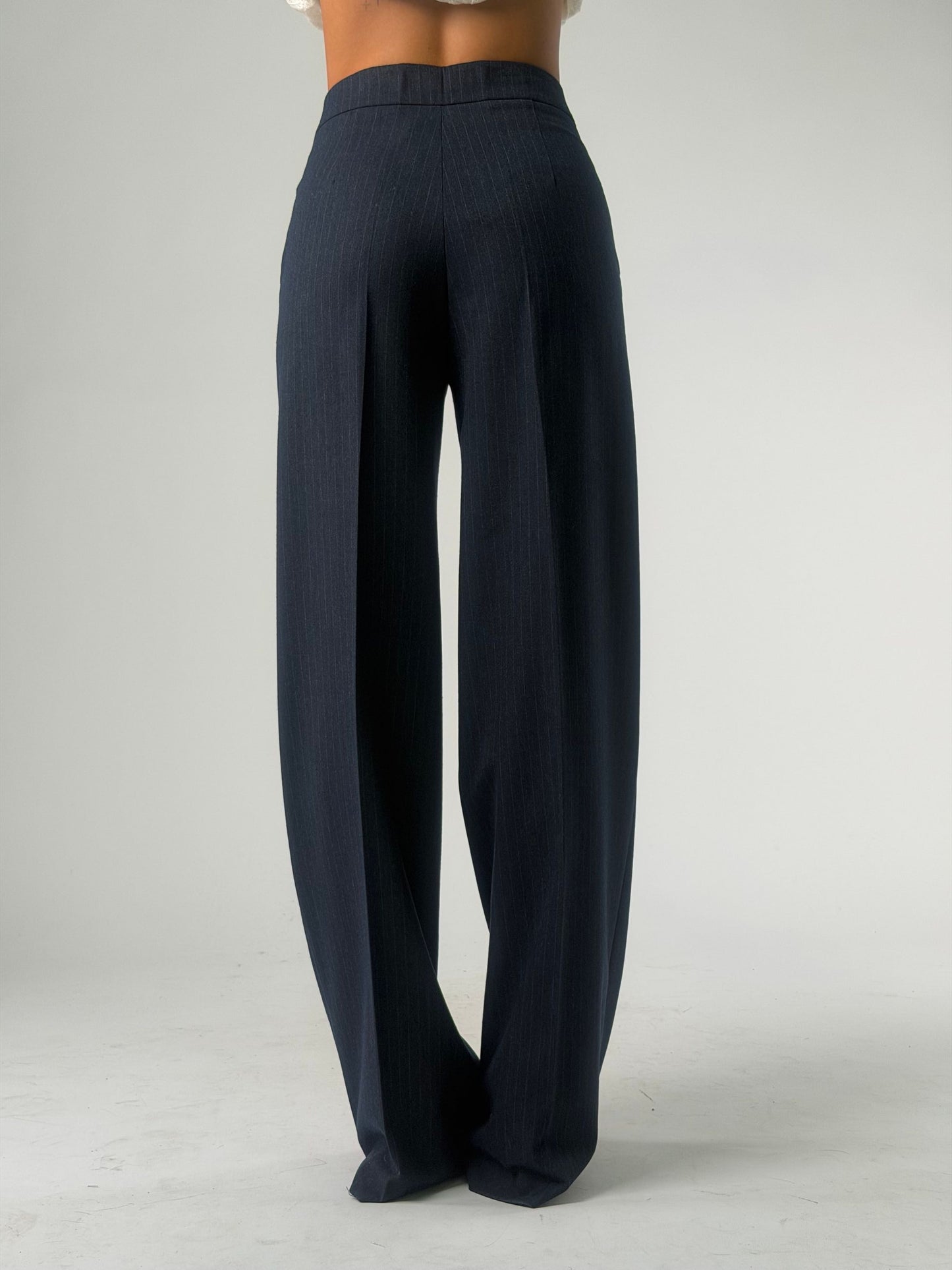 Pantalone palazzo gessato