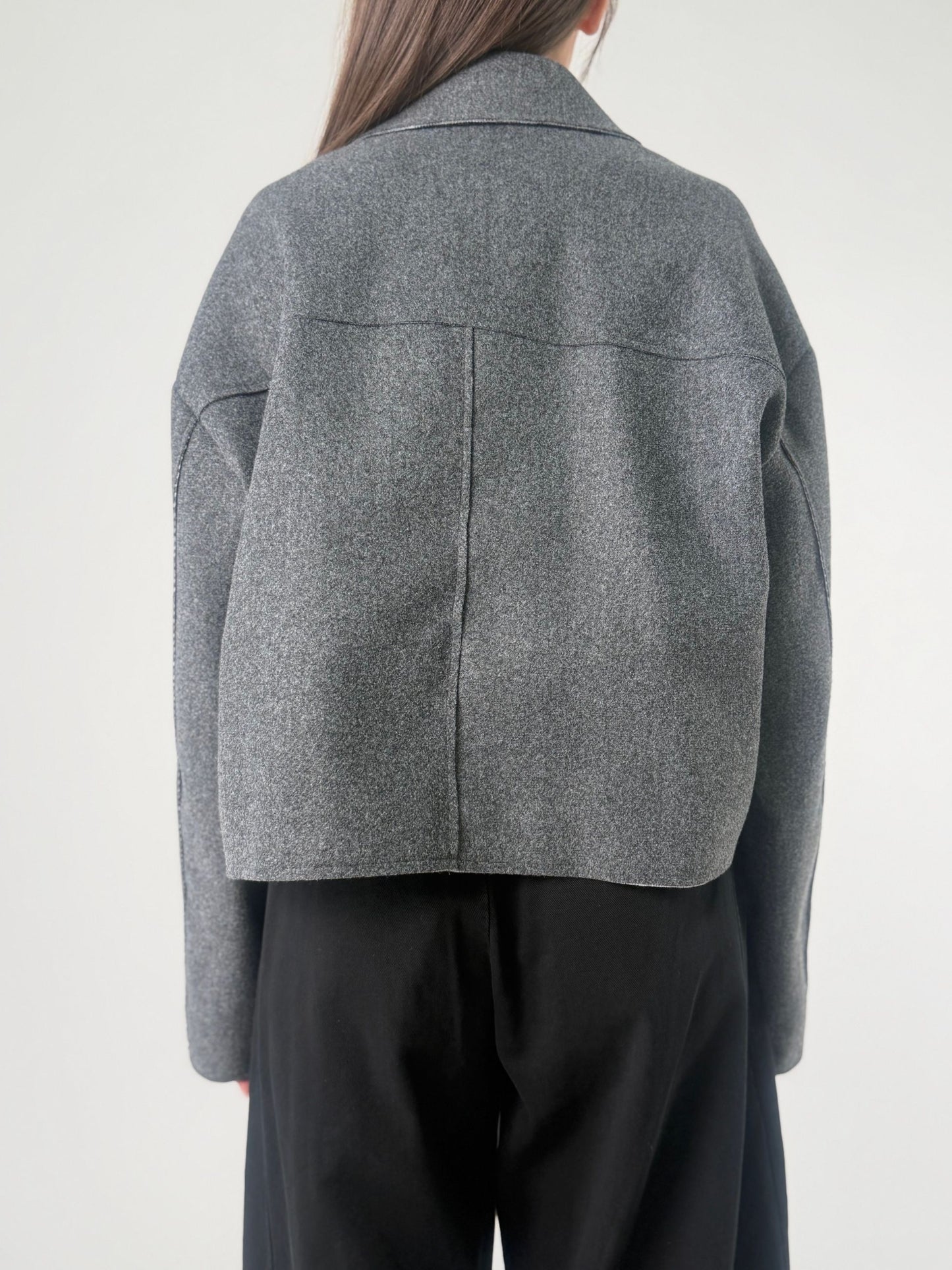 Giubbino cropped con tasconi