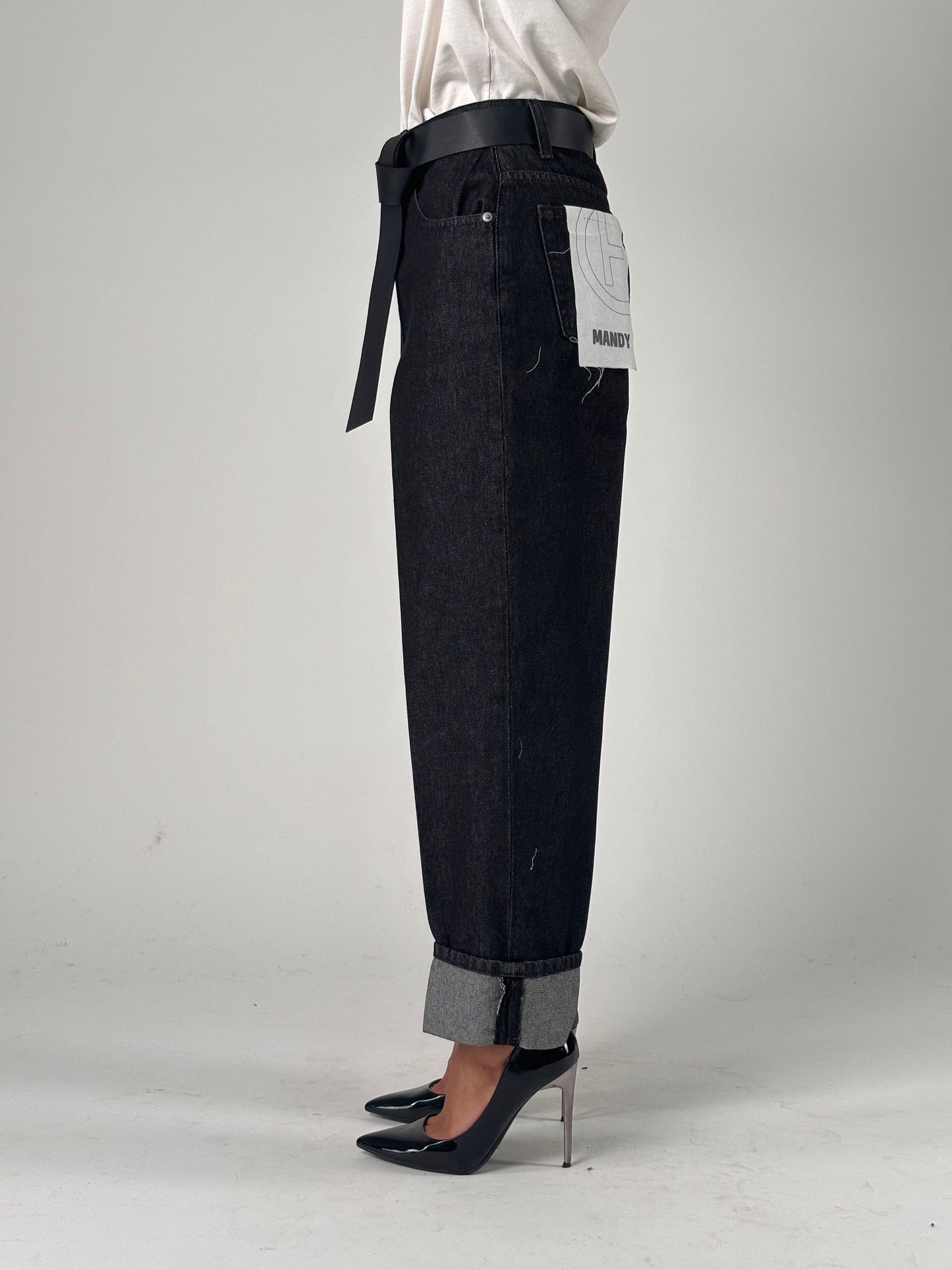 Jeans modello Mandy in tela ferma