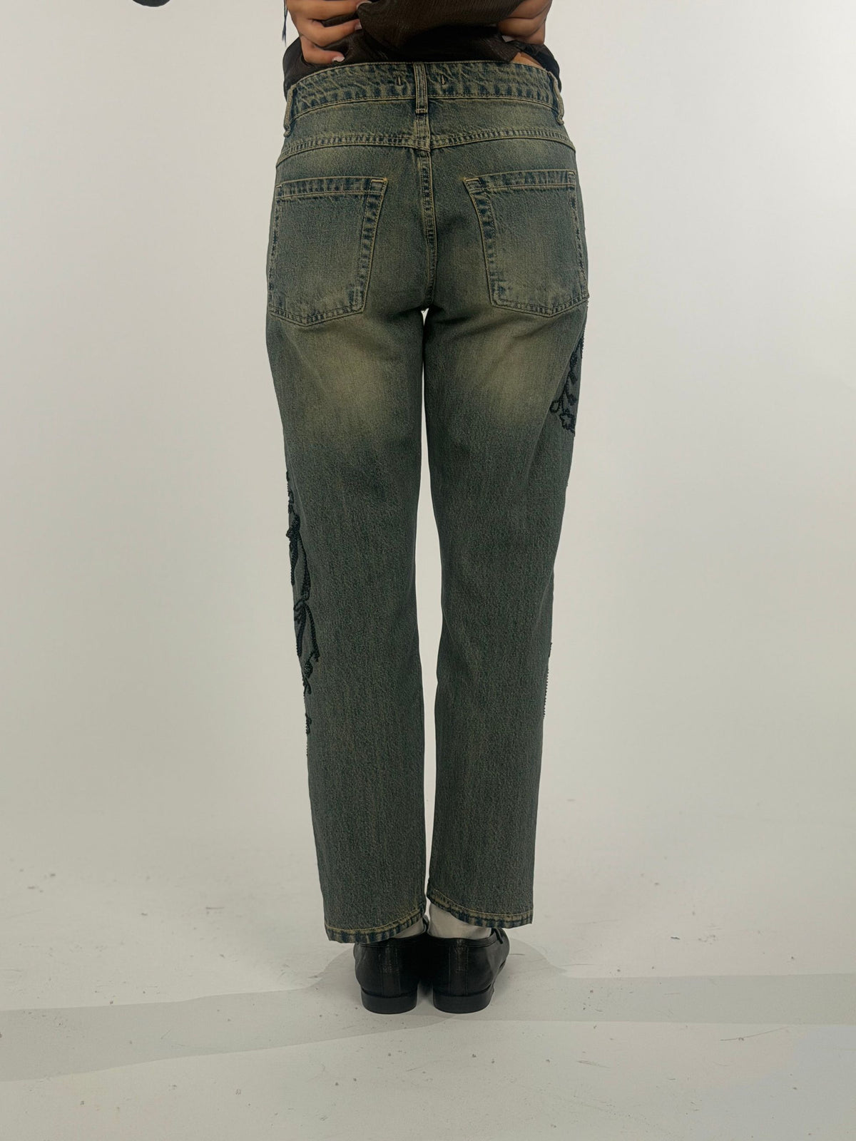 Jeans ricamato