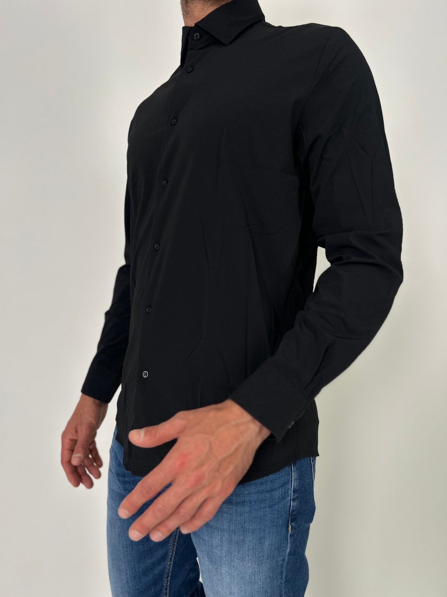 Camicia tessuto tecnico no stiro